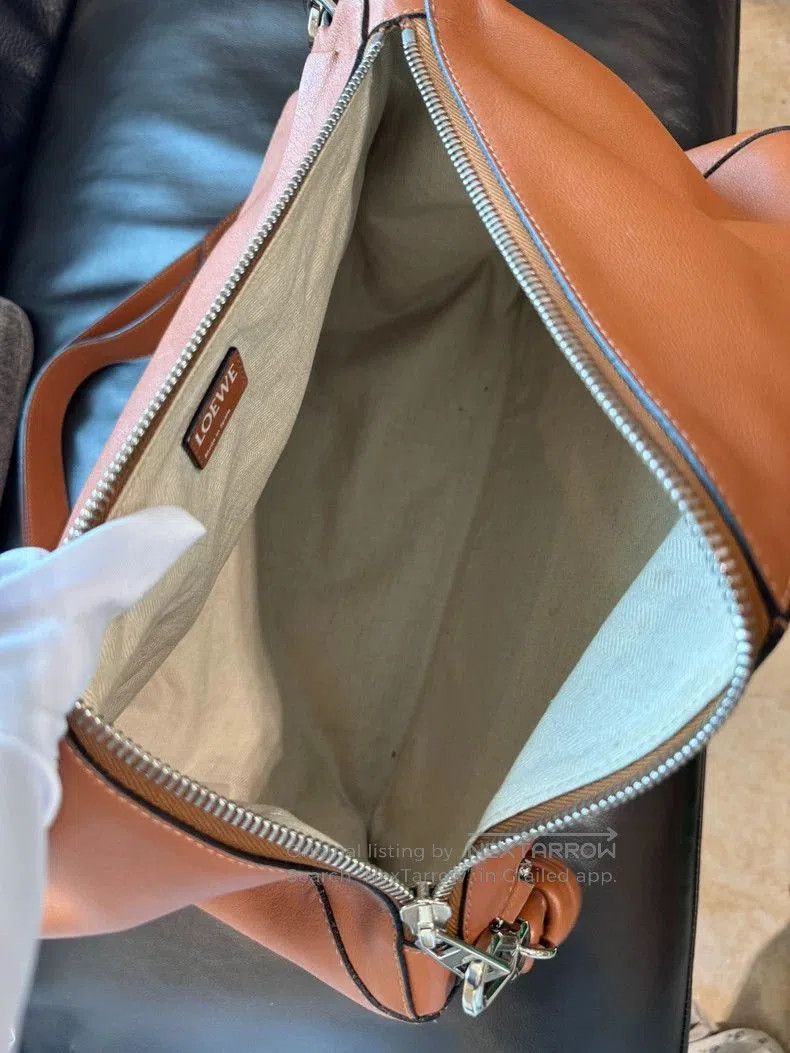 Loewe large geometric puzzle bag in caramel. Size ONE SIZE - 7 Thumbnail