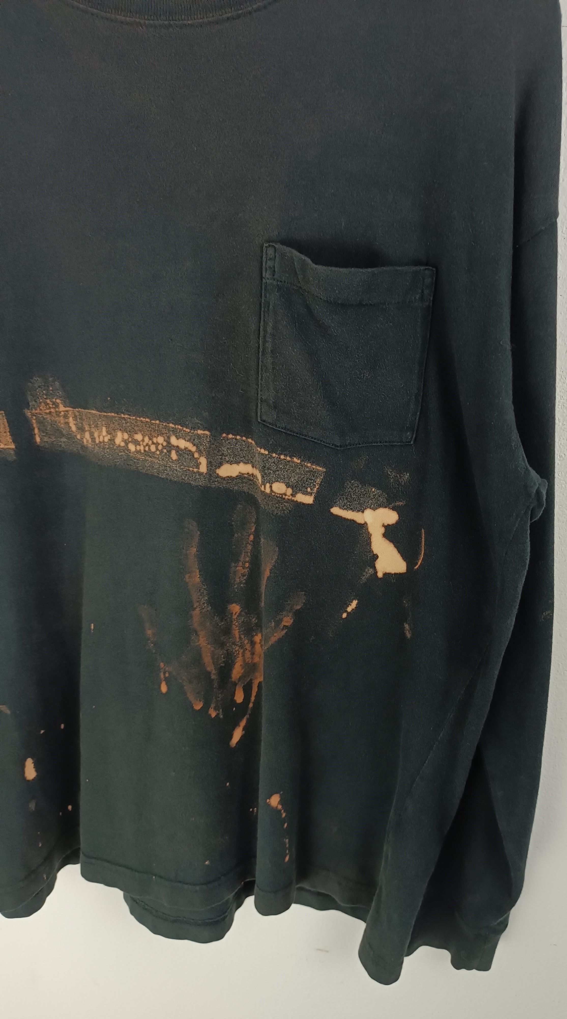 Vintage THRASHED FADED VINTAGE ACID WASH ART FUNNY HUMOUR CRAZY Size US L / EU 52-54 / 3 - 9 Thumbnail