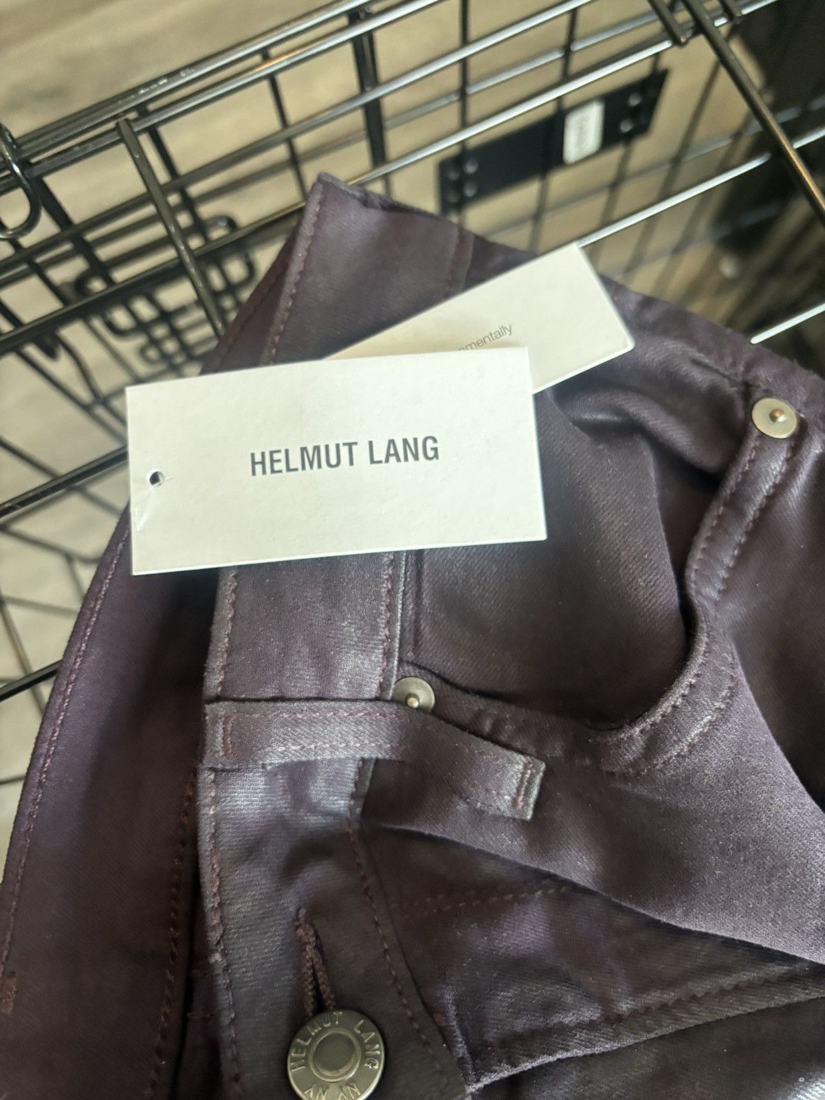 Helmut Lang helmut lang maroon stretch jeans Size 26" / US 2 / IT 38 - 8 Thumbnail
