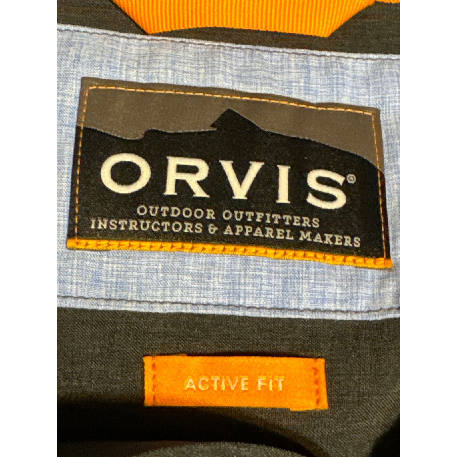 Orvis Orvis Stratford Active Fit Button Front Shirt Men’s XL Gray Size US XL / EU 56 / 4 - 5 Thumbnail