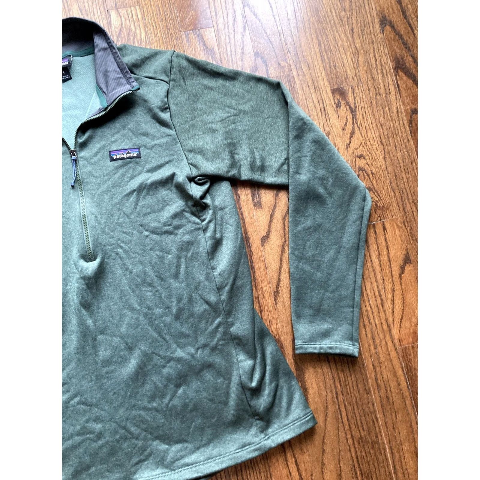 Patagonia Patagonia R1 Daily Jacket Womens Large Green 1/2 Zip Neck Pullover Stretch Size L / US 10 / IT 46 - 3 Thumbnail