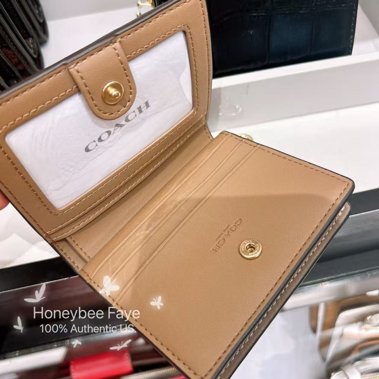 Snap Wallet With Patchwork And Snake Print CCR27