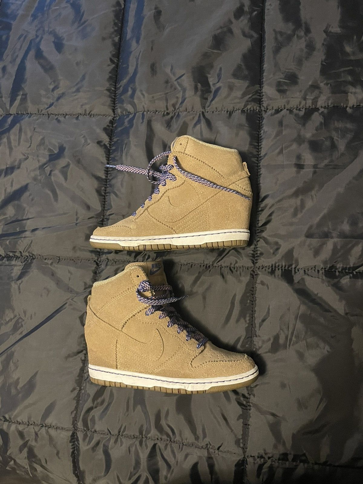 Nike Nike Dunk Sky Hi Wedge “Filbert” – Women’s Size (Rare Suede) Size US 7 / IT 37 - 2 Thumbnail