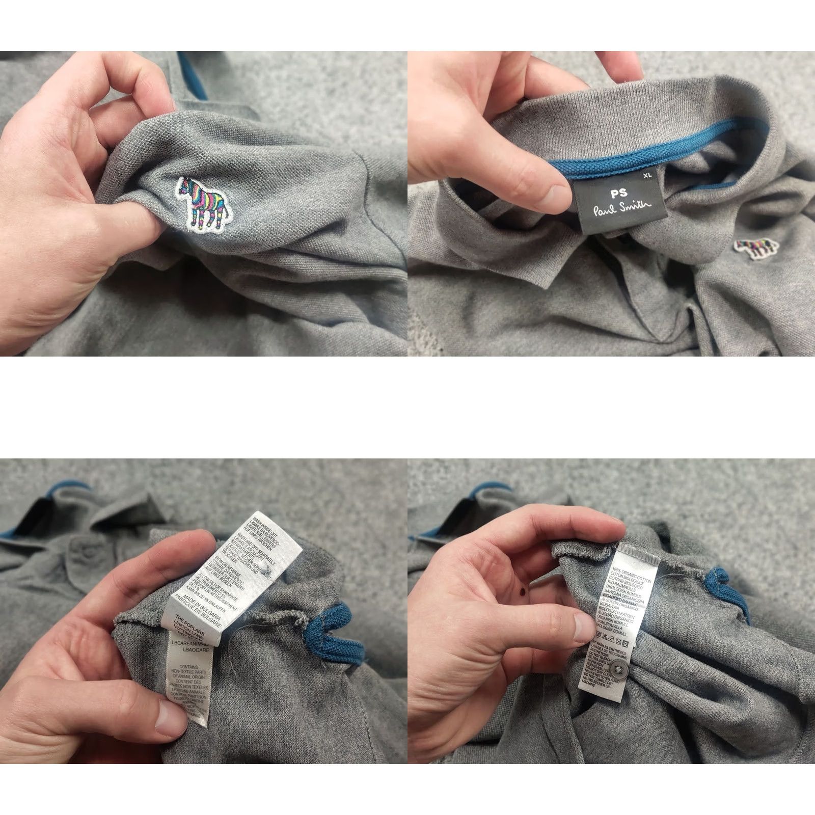 Paul Smith Paul Smith polo shirt Mens gray polo long sleeve zebra logo Casual Regular L Gray Cotton Polo Shirt Logo Zebra 90s Style Golf Pattern Mens Size US L / EU 52-54 / 3 - 9 Thumbnail