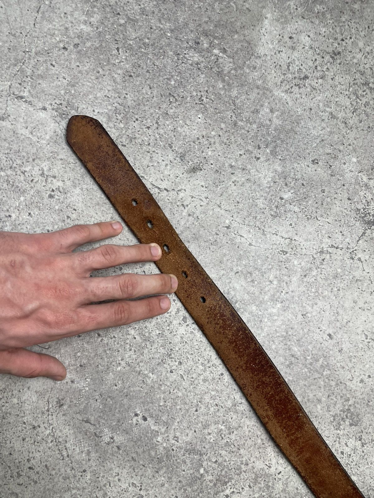 Leather Vintage Levi’s leather belt big logo Oldmoney Made in Italy Size ONE SIZE - 7 Thumbnail