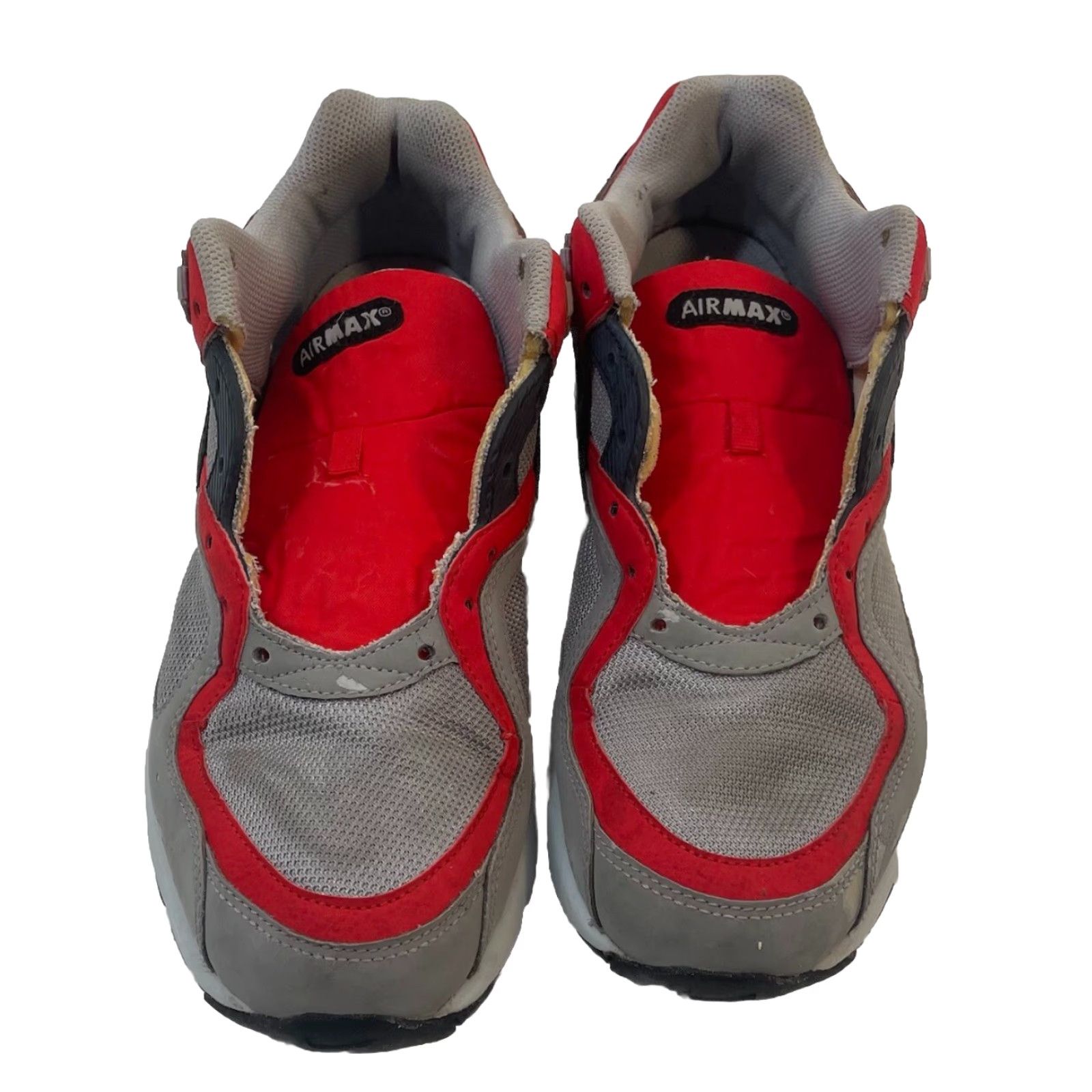 Nike Nike Air Max Go Strong Sneakers Men’s 8 Wolf Gray Challenge Red 418115-016 Size US 8 / EU 41 - 2 Thumbnail