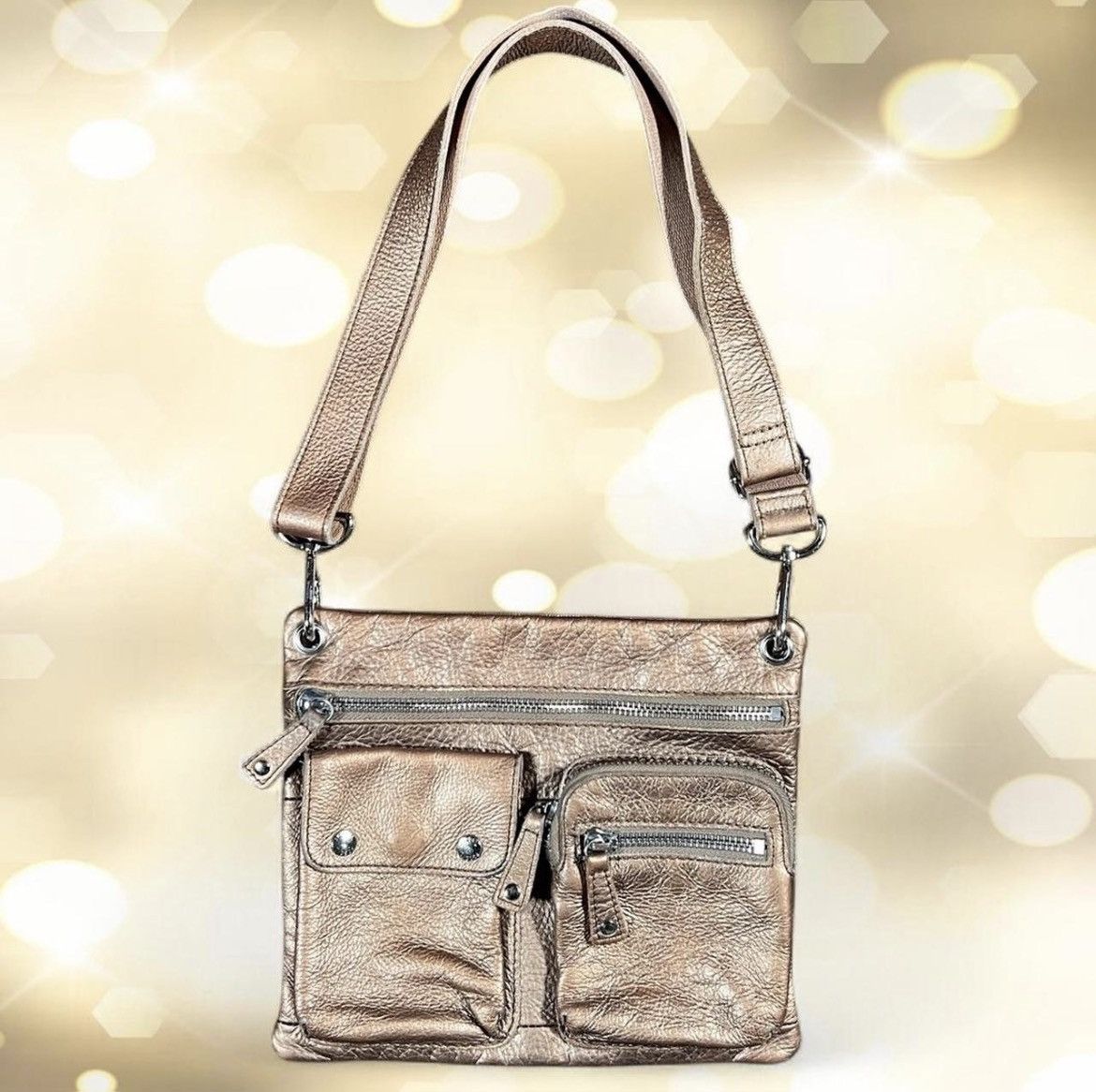 Fossil Vintage Fossil Metallic Gold Crossbody Bag Size ONE SIZE - 1 Thumbnail