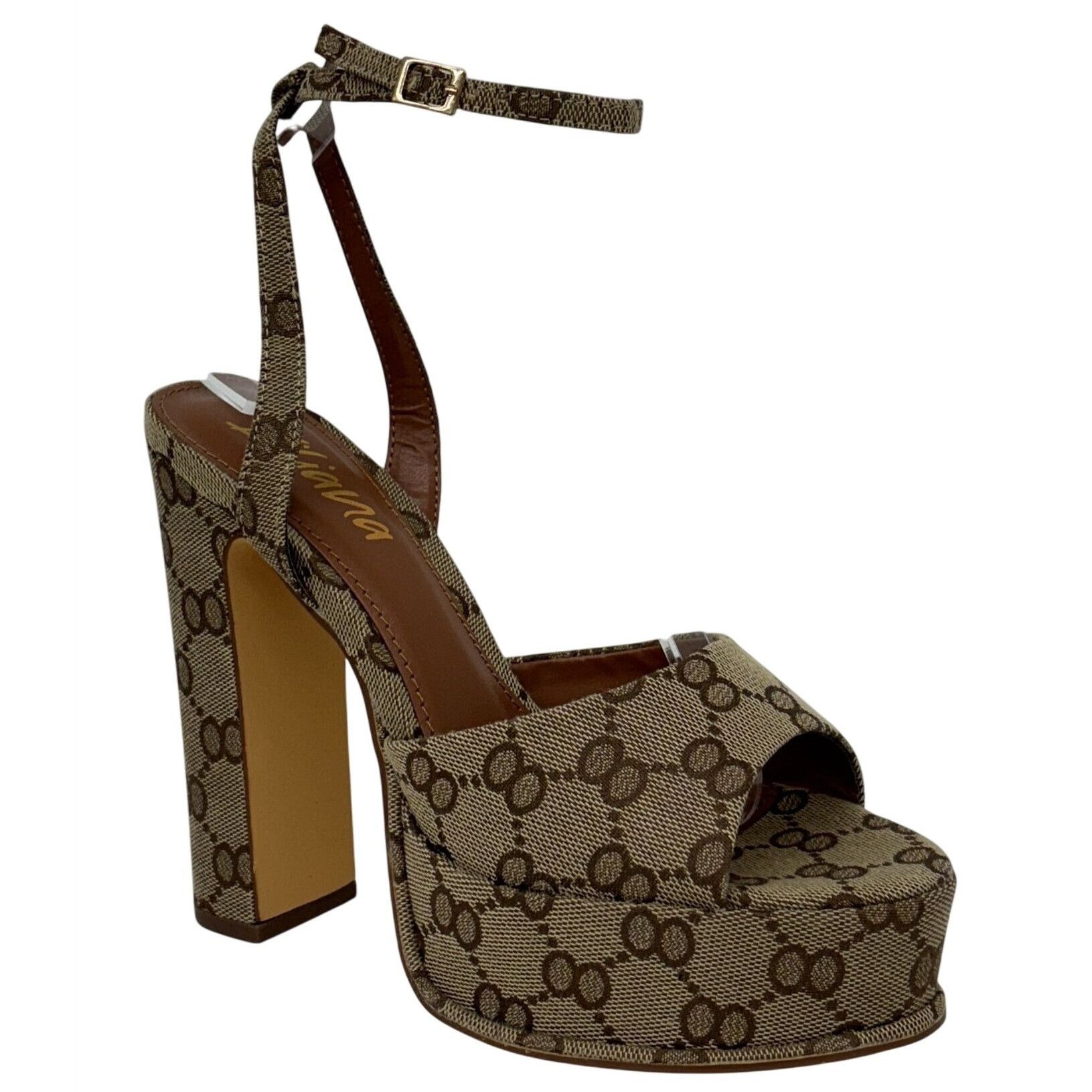 Other LILIANA / Josy-6 / Beige Monogram / Platform / Heels With A Size US 9 / IT 39 - 1 Thumbnail