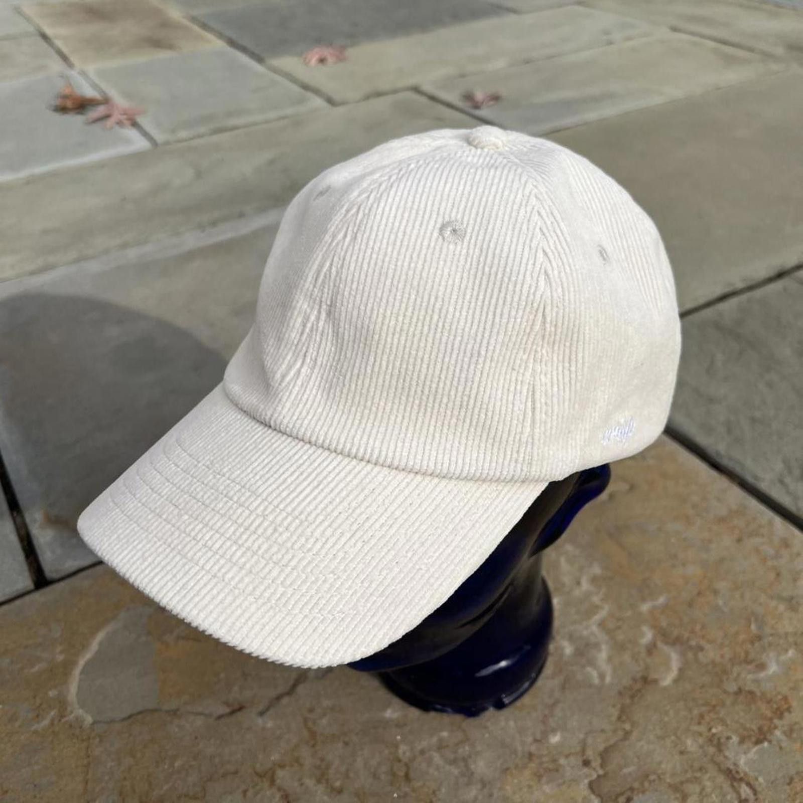 Other Cream Off White Corduroy Strapback Dad Hat Size ONE SIZE - 3 Thumbnail