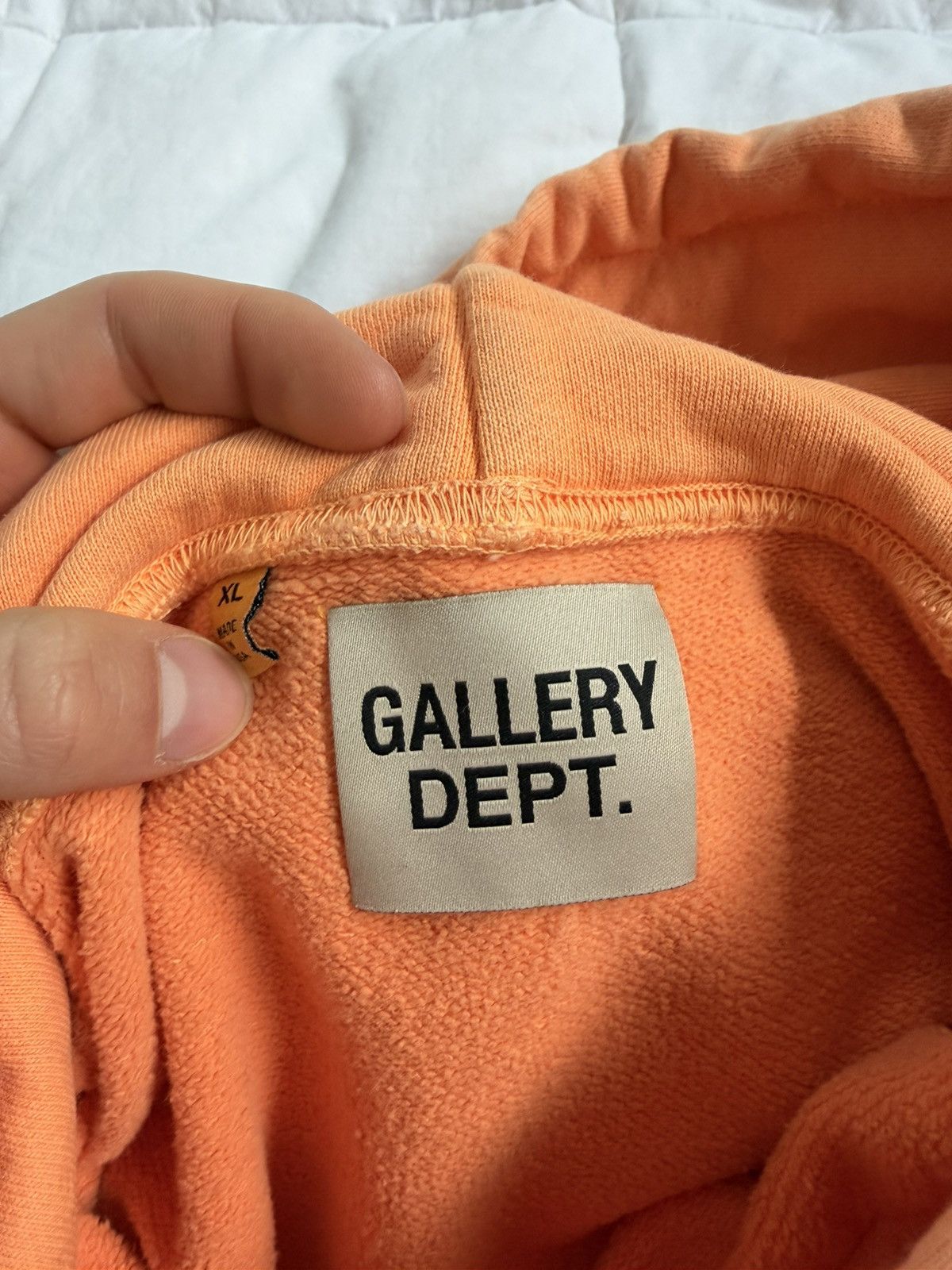 Gallery Dept. Gallery Dept logo orange hoodie Size US XL / EU 56 / 4 - 8 Thumbnail