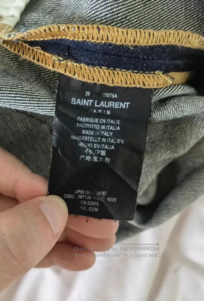 Yves Saint Laurent Saint Laurent Classic Slim Fit Jeans. Size US 29 - 4 Thumbnail