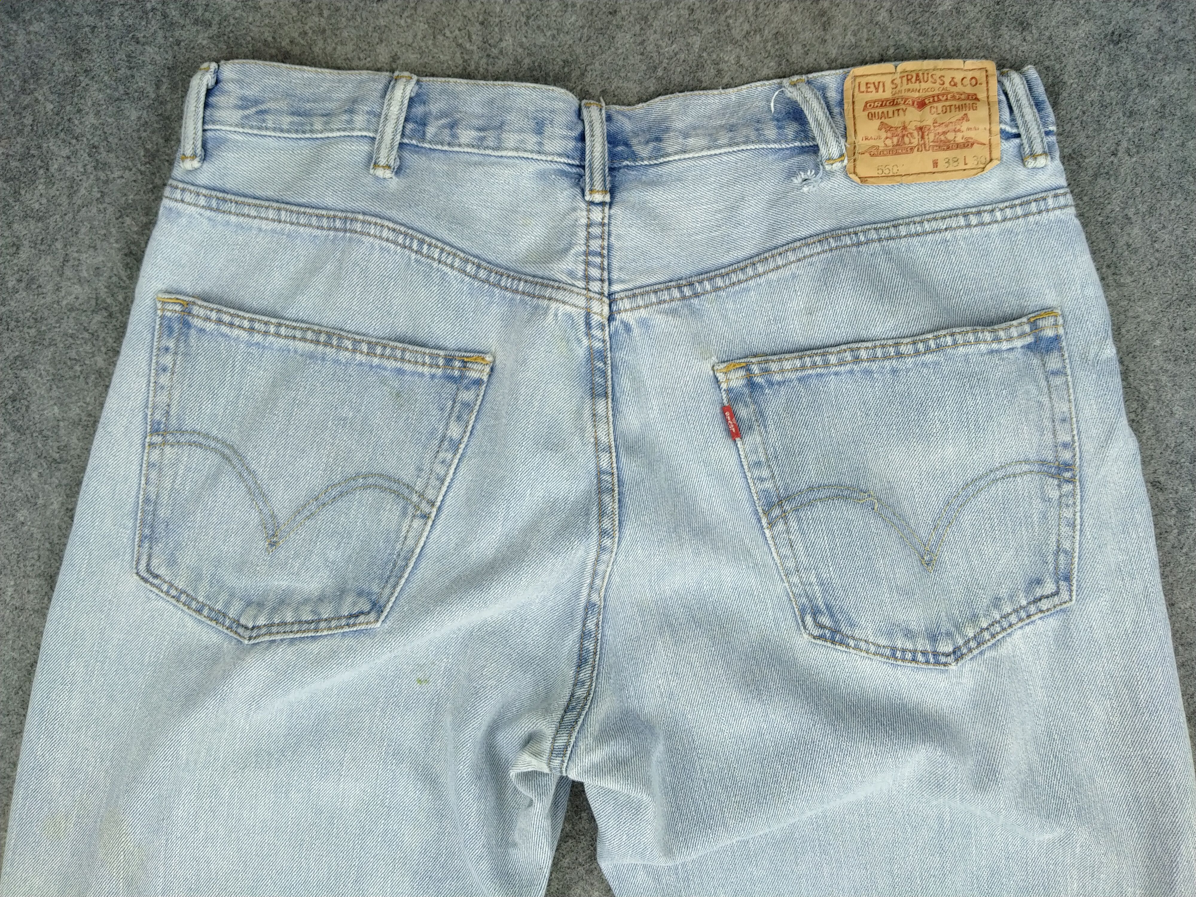 Levi's Light Wash Vintage Levi's 550 Denim 37x28.5 -JN282 Size US 37 - 3 Thumbnail
