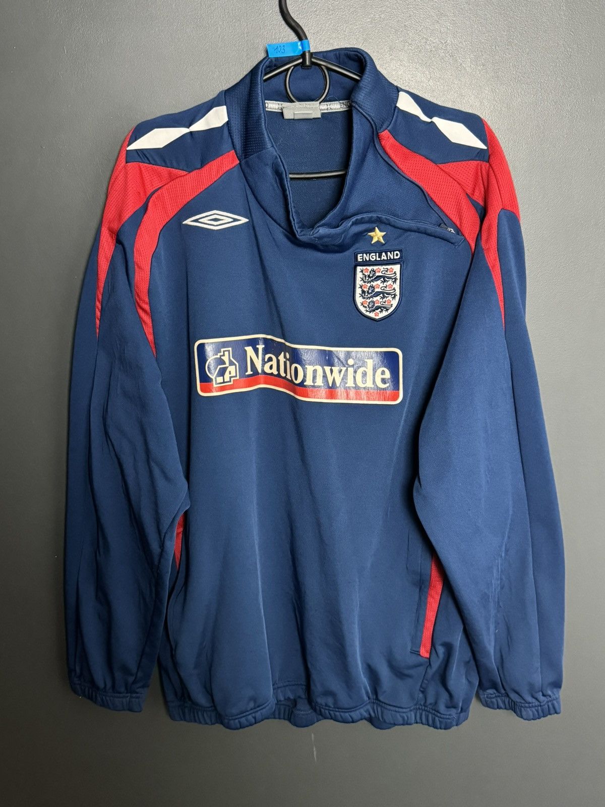 Umbro England National Team Training Football Jersey Sweatshirt Size US XL / EU 56 / 4 - 1 Thumbnail