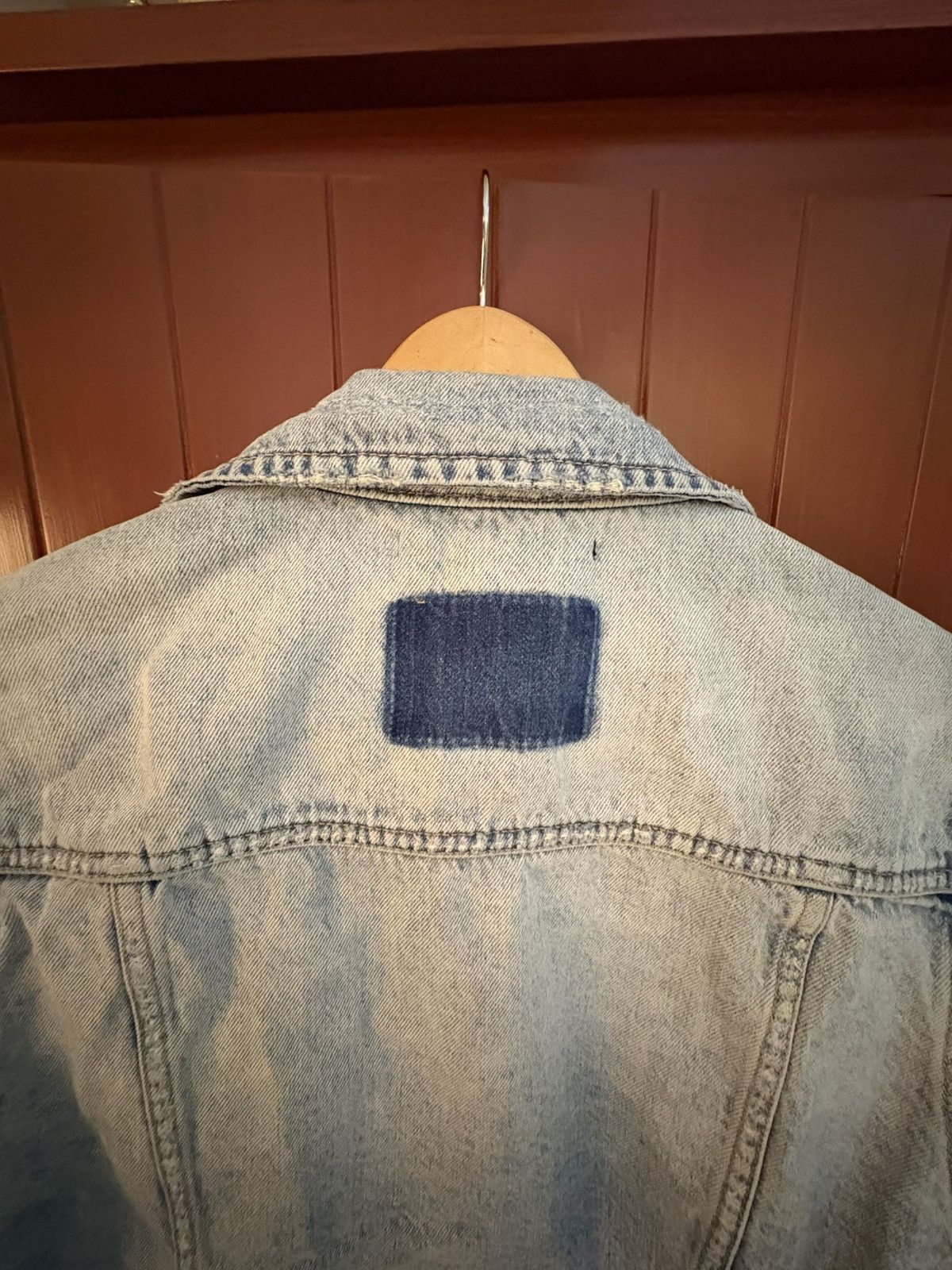 Ksubi Ksubi Distressed Denim Jacket Blue Large – Jean Trucker Fit Size US L / EU 52-54 / 3 - 13 Thumbnail