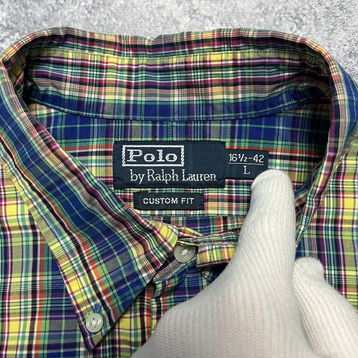 Polo Ralph Lauren × Vintage Vintage Polo Ralph Lauren Checkered Shirt Luxury Casual Size US L / EU 52-54 / 3 - 4 Thumbnail