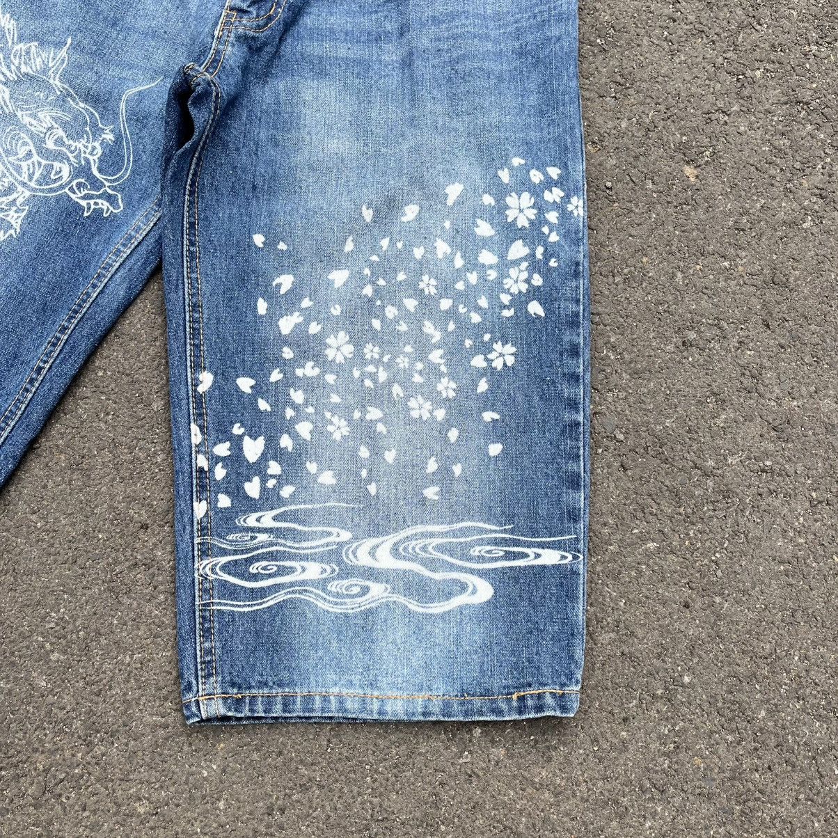 Karakuri Tamashii Karakuri Tamashii Style Dragon Printed Short Jeans Size US 30 / EU 46 - 4 Thumbnail