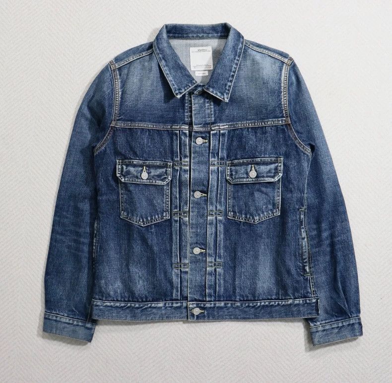 Visvim 21ss 101 Jkt Dmgd-1001 Washed denim jacket-2506