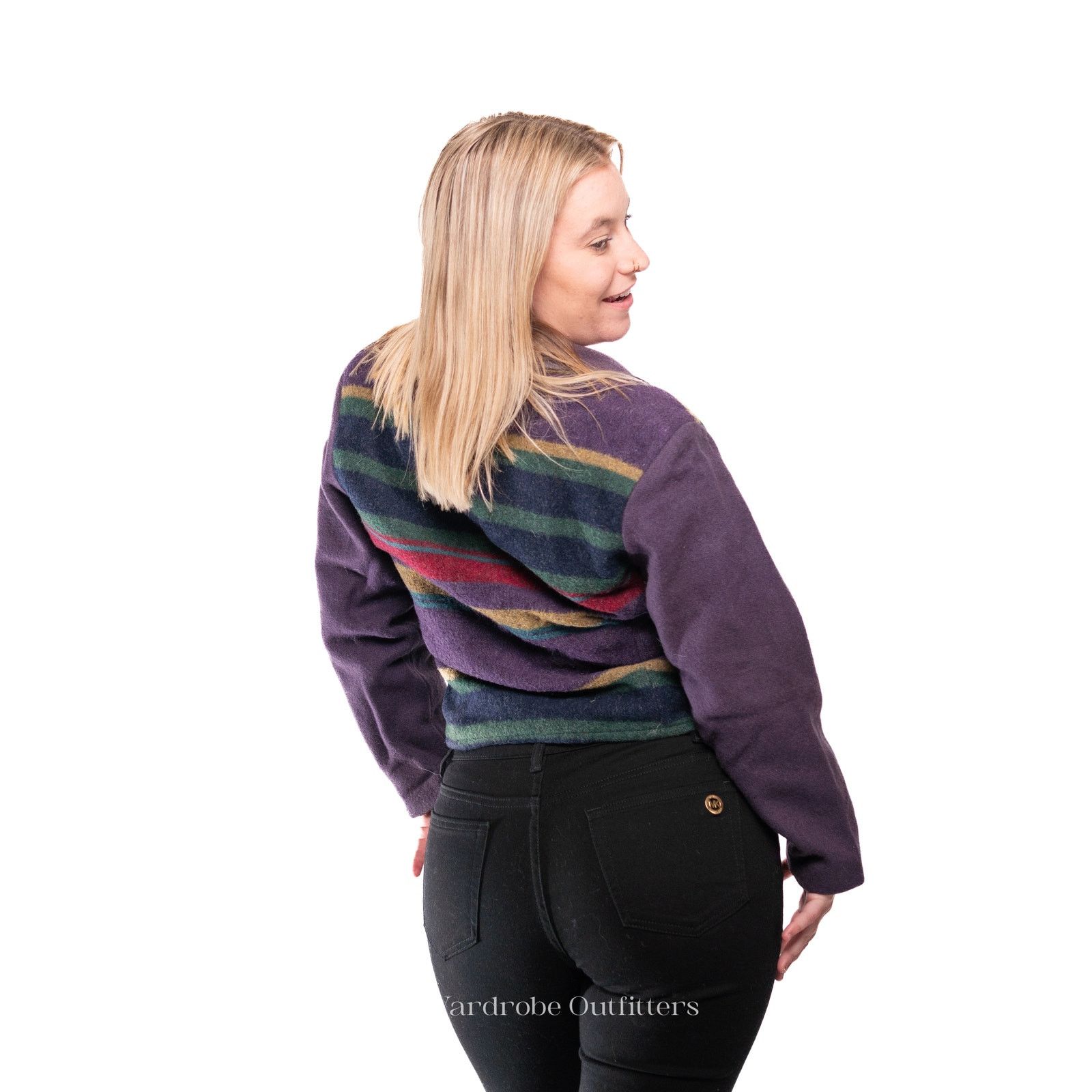 Vintage Vintage Wool 80's Western Striped Jacket - S Size S / US 4 / IT 40 - 5 Thumbnail