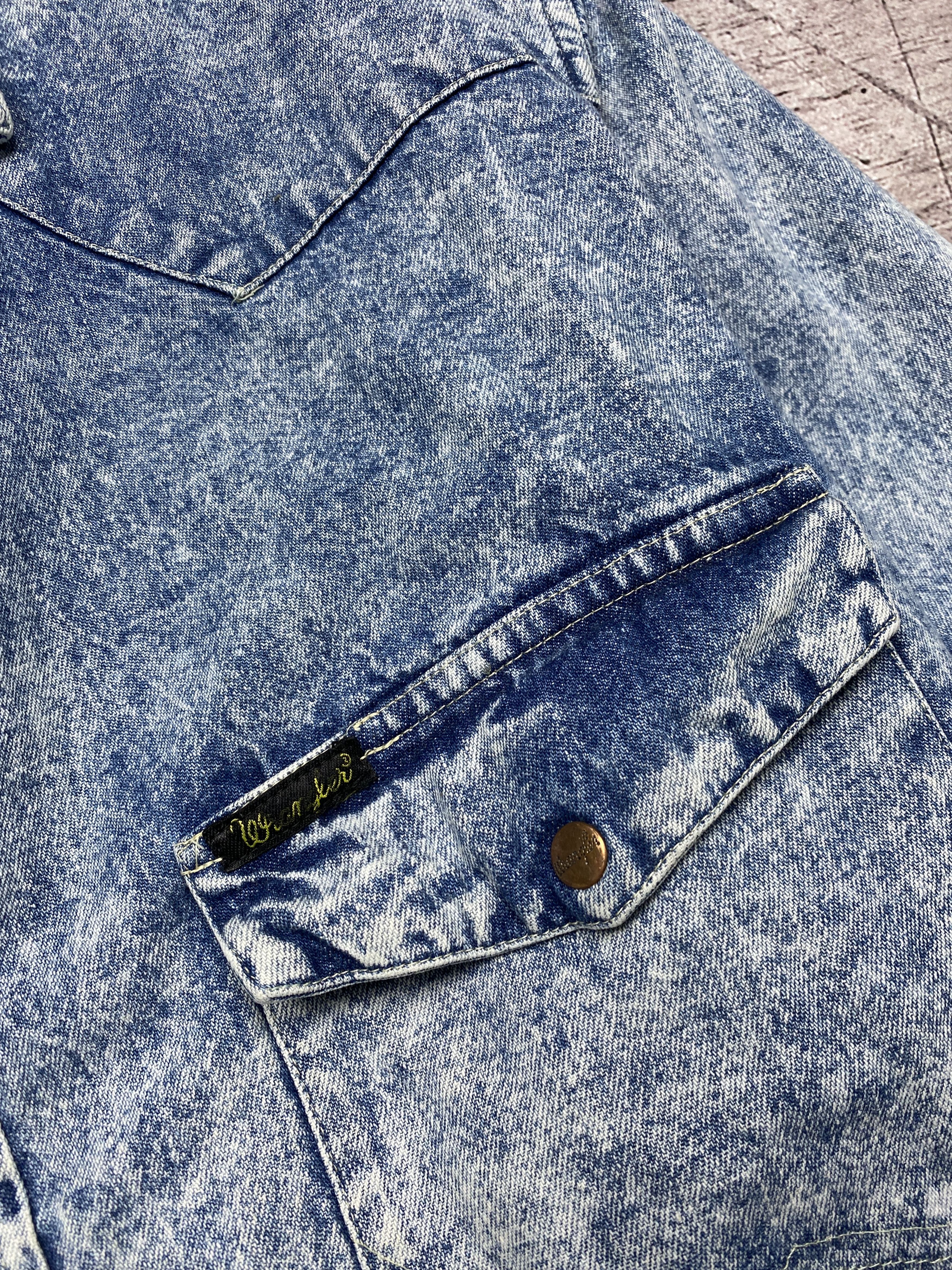 Vintage × Wrangler Wrangler 90s Vintage Mens Denim Shirt Size US L / EU 52-54 / 3 - 3 Thumbnail