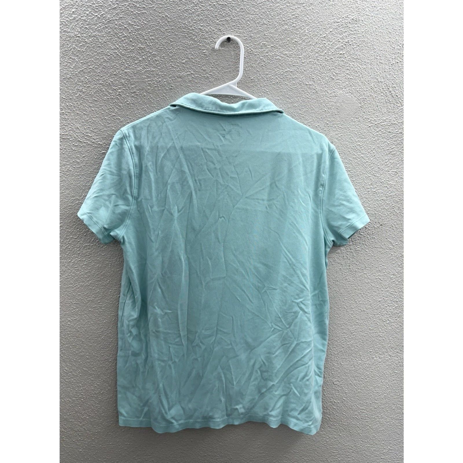 Apt. 9 Apt. 9 Womens Shirt Medium Blue Collared Short Sleeve Polo Size M / US 6-8 / IT 42-44 - 6 Thumbnail