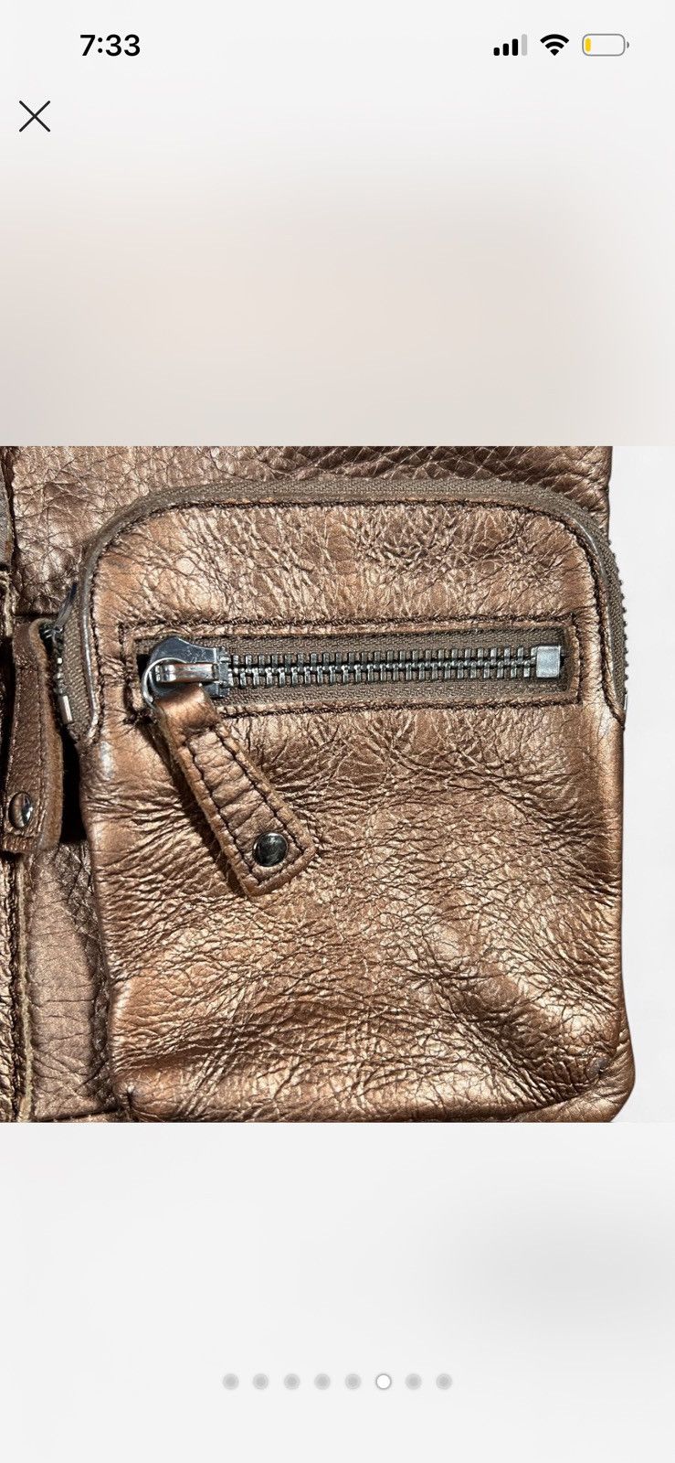 Fossil Vintage Fossil Metallic Gold Crossbody Bag Size ONE SIZE - 6 Thumbnail