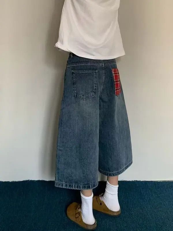 Japanese Brand VIBE Blue street washed vintage denim shorts y2k Size US 32 / EU 48 - 3 Thumbnail