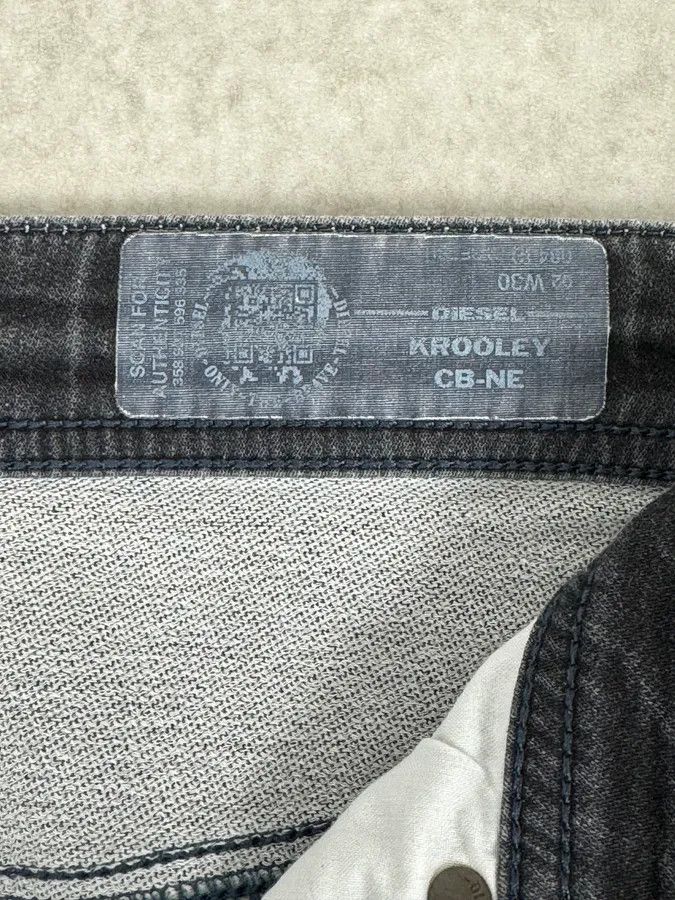 Diesel Diesel Black Gold Grey Distressed Denim Jeans Size US 30 / EU 46 - 8 Thumbnail