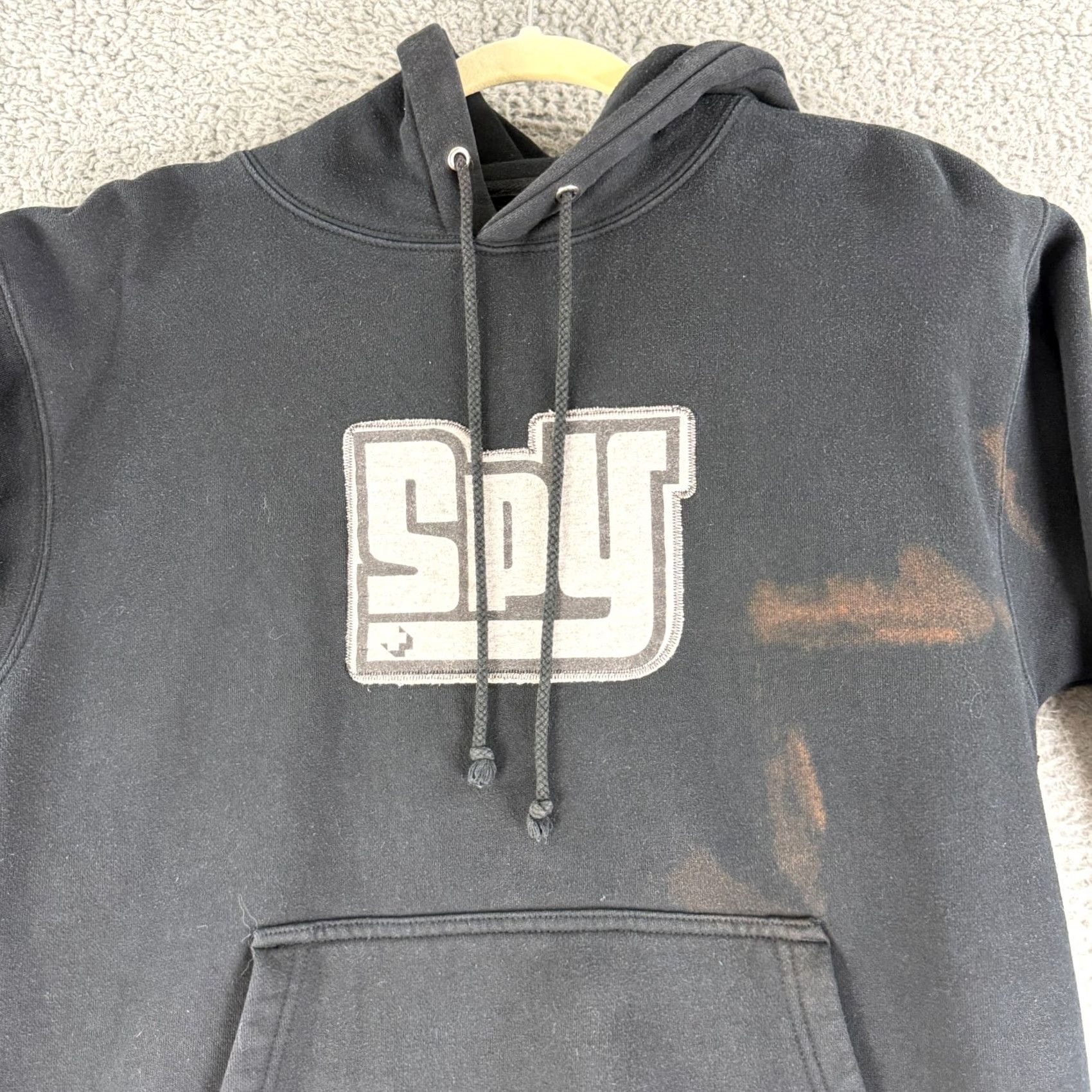 Vintage Spy Optic Heavyweight Hoodie Mens Small Black Pullover Long Sleeve USA Size US S / EU 44-46 / 1 - 2 Thumbnail