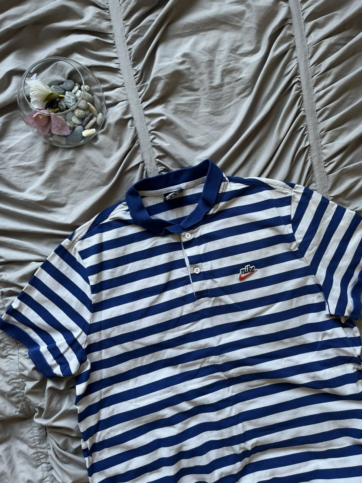 Nike Vintage Nike Polo Shirt Old Money / Tennis Core vibe 2000s Size US XXL / EU 58 / 5 - 2 Thumbnail