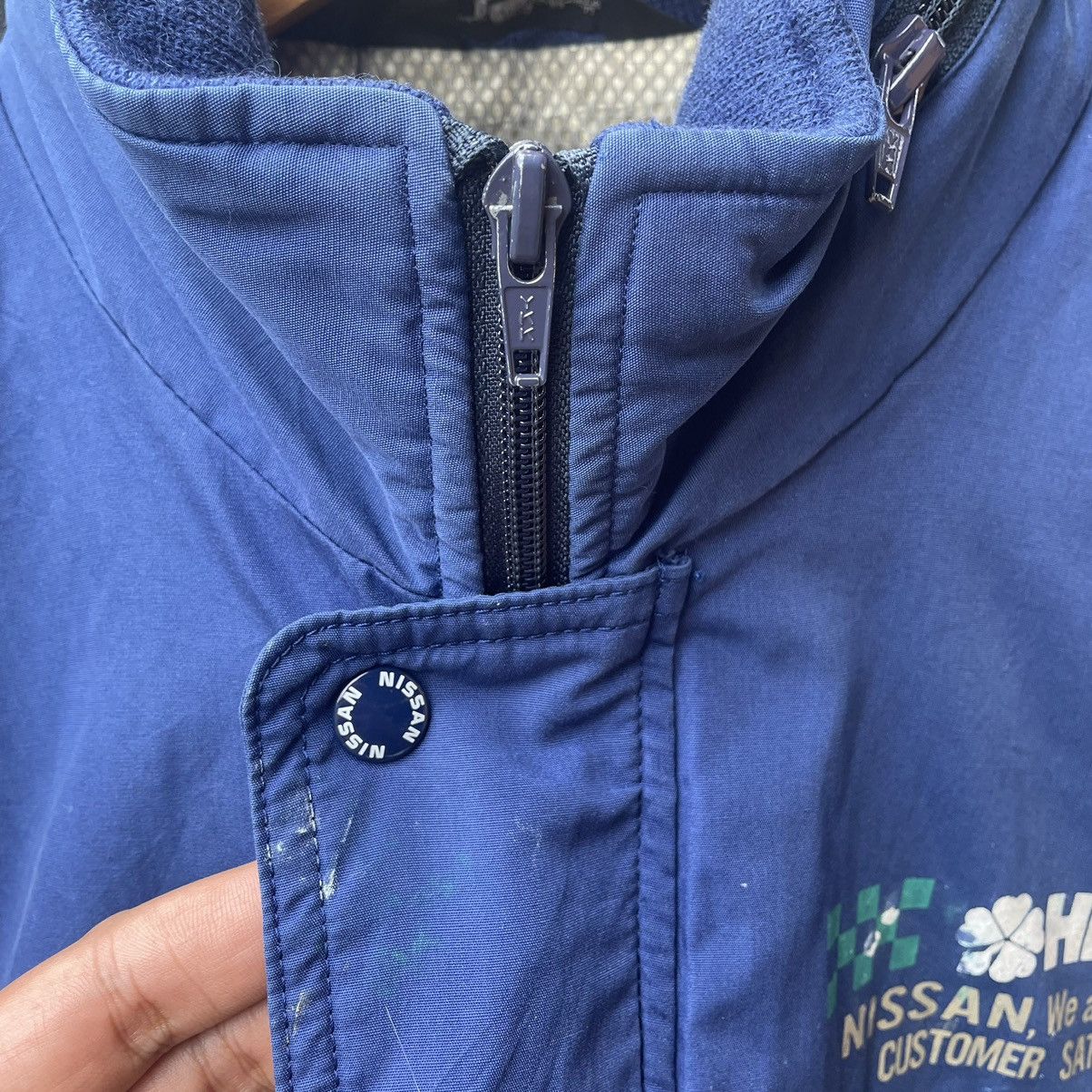 Japanese Brand × Sports Specialties 🔥🔥🇯🇵NISSAN HITEQ Big Logo Zipper Bomber Workers Light Jacket Size US M / EU 48-50 / 2 - 9 Thumbnail