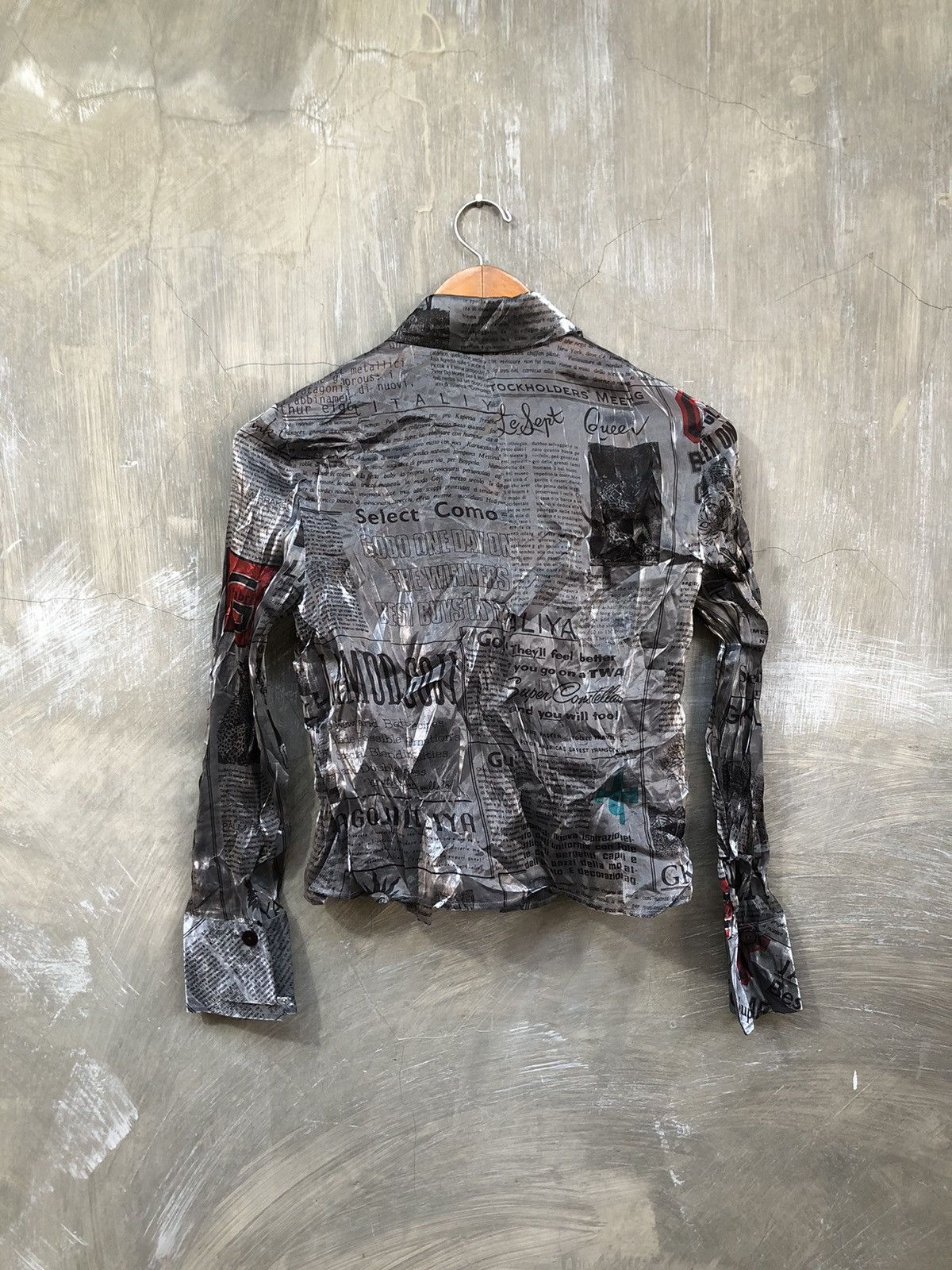 Japanese Brand Y2K Unknown Japanese Shimmer Button Up Size S / US 4 / IT 40 - 10 Thumbnail