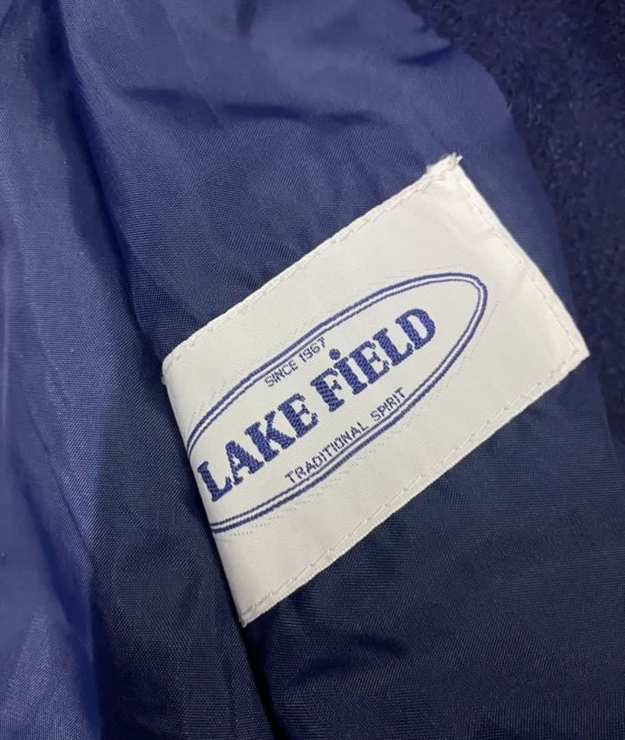 Vintage ☀️VINTAGE LAKE FIELD WOOL VARSITY JACKET Size US M / EU 48-50 / 2 - 7 Thumbnail