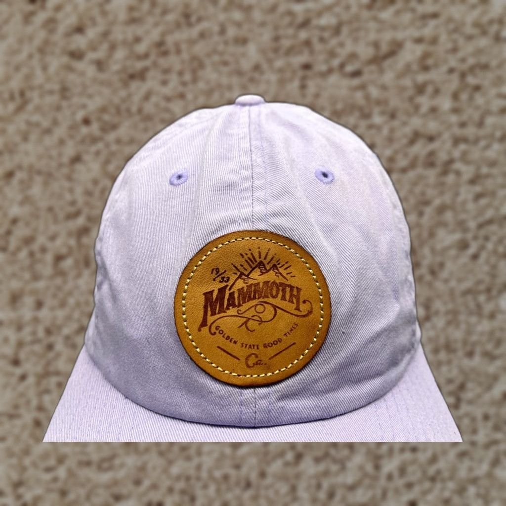 Vintage Mammoth Hat Cap Strap Back Adult One Size Purple 100% Cotton Outdoors Baseball Cap Mens Size ONE SIZE - 1 Thumbnail