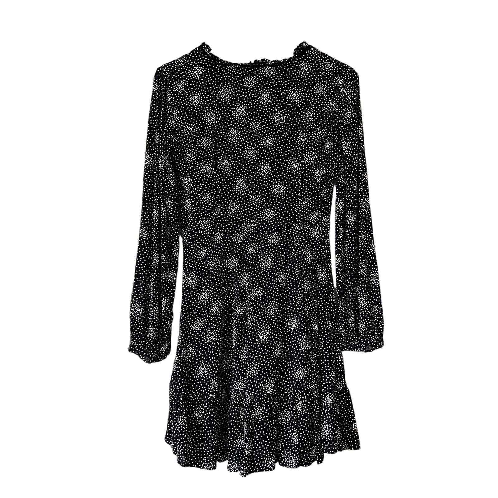 Loft LOFT Women's Petit Mini Dress Long Sleeves 2P Black Size XS / US 0-2 / IT 36-38 - 2 Thumbnail