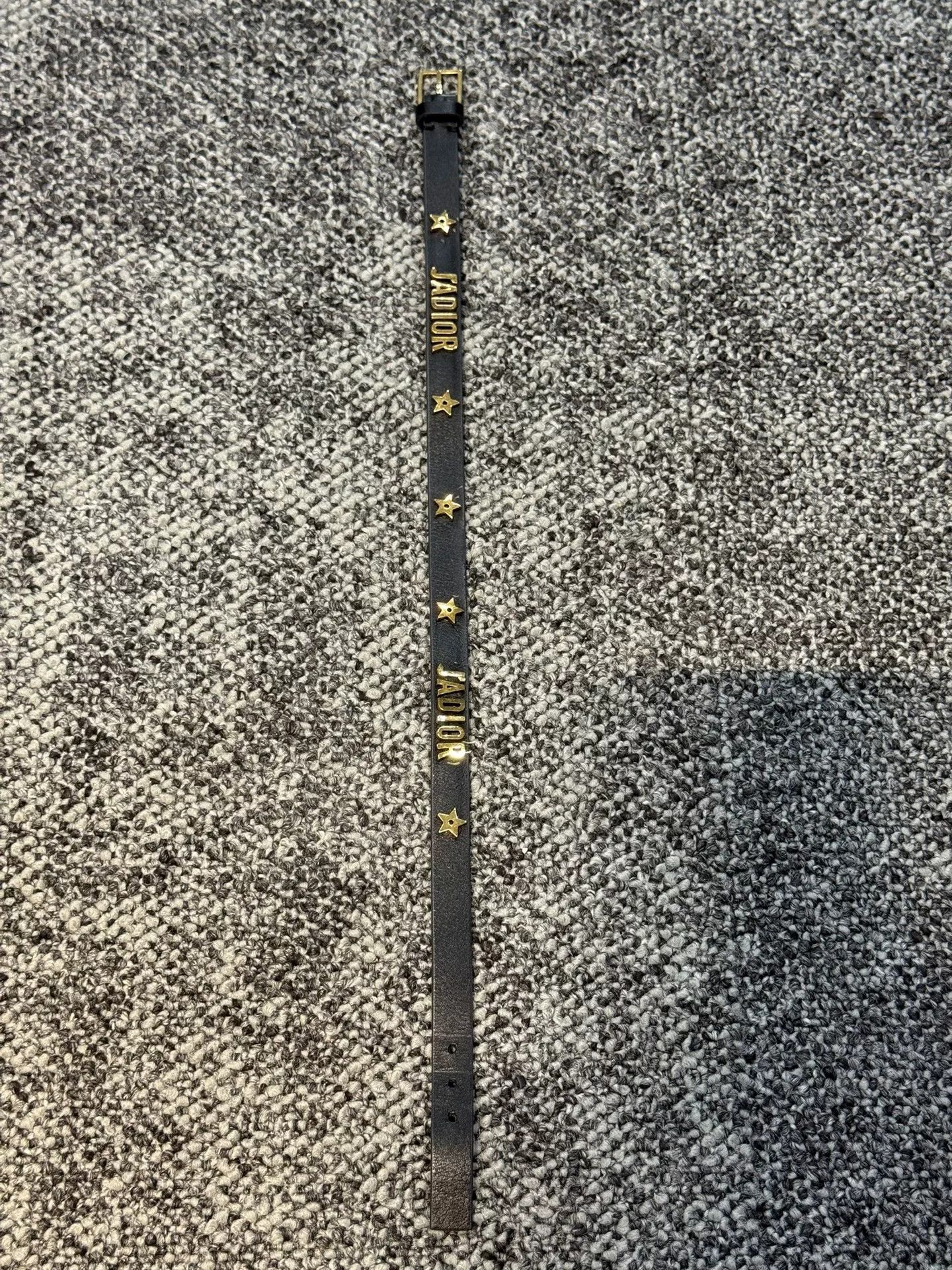 Dior Dior Black Leather Necklace with Gold Star Size ONE SIZE - 1 Thumbnail