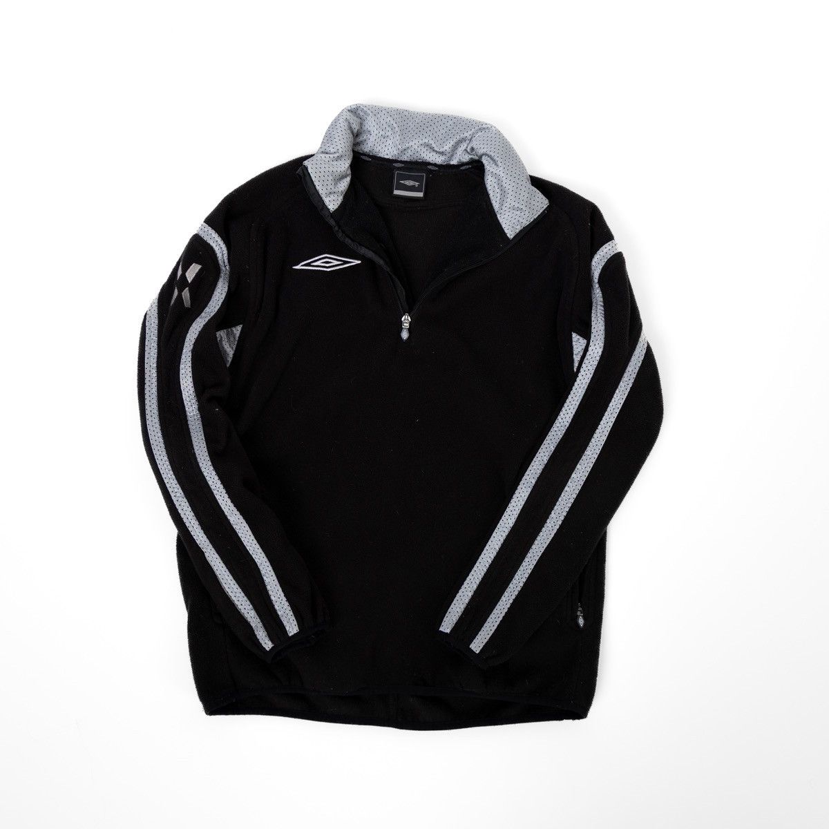 Umbro Umbro Mens Black Fleece Jacket Half Zip Athletic Track Top Size US XS / EU 42 / 0 - 3 Thumbnail