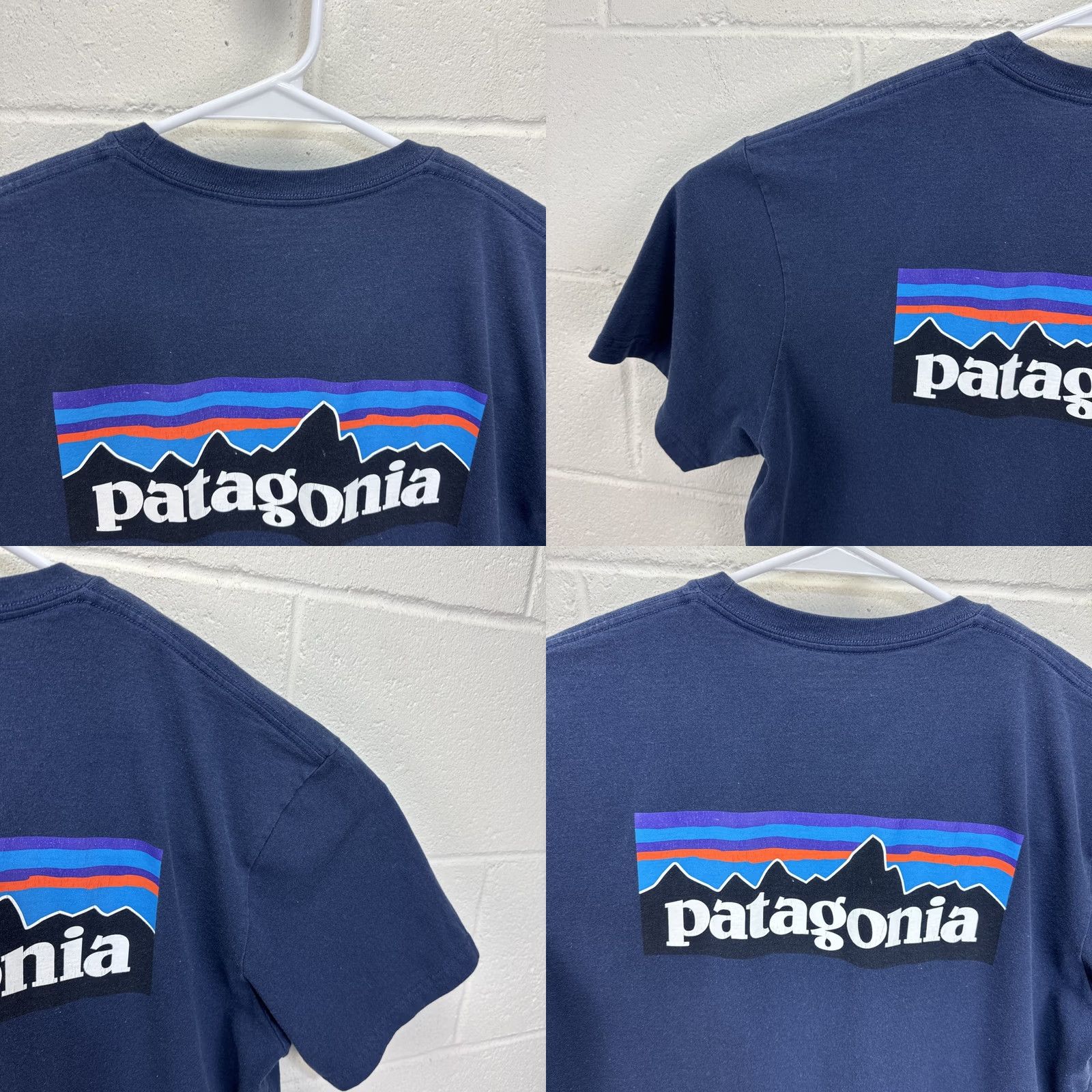 Patagonia Patagonia Shirt Mens Large Navy Blue P-6 Logo Graphic T-shirt Short Sleeve Blue Cotton Polyester Crew Neck Men’s Regular Size US L / EU 52-54 / 3 - 9 Thumbnail