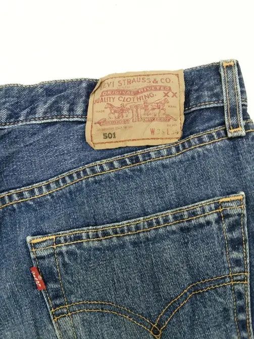 Levi's Vintage Levi's 501 Distressed Jeans 34x34 Size US 34 / EU 50 - 3 Thumbnail
