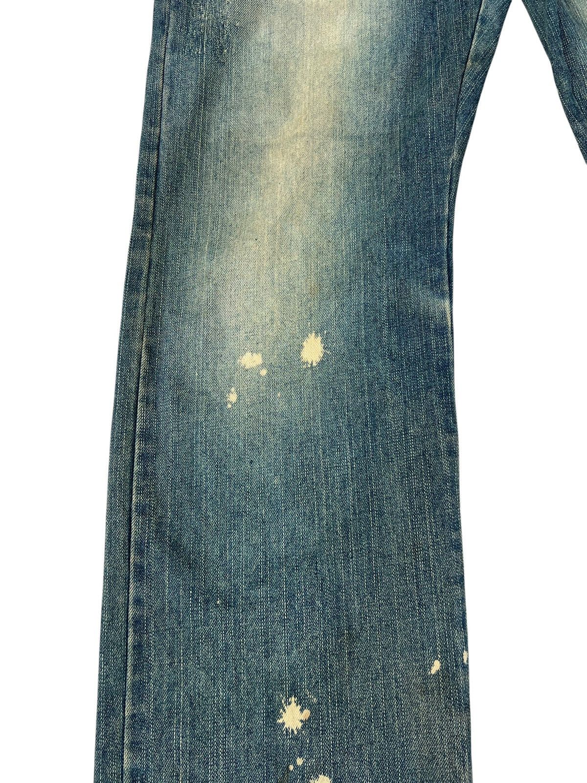Vintage Double Waist Dirty Mud Denim Distressed Jeans Size US 31 - 7 Thumbnail