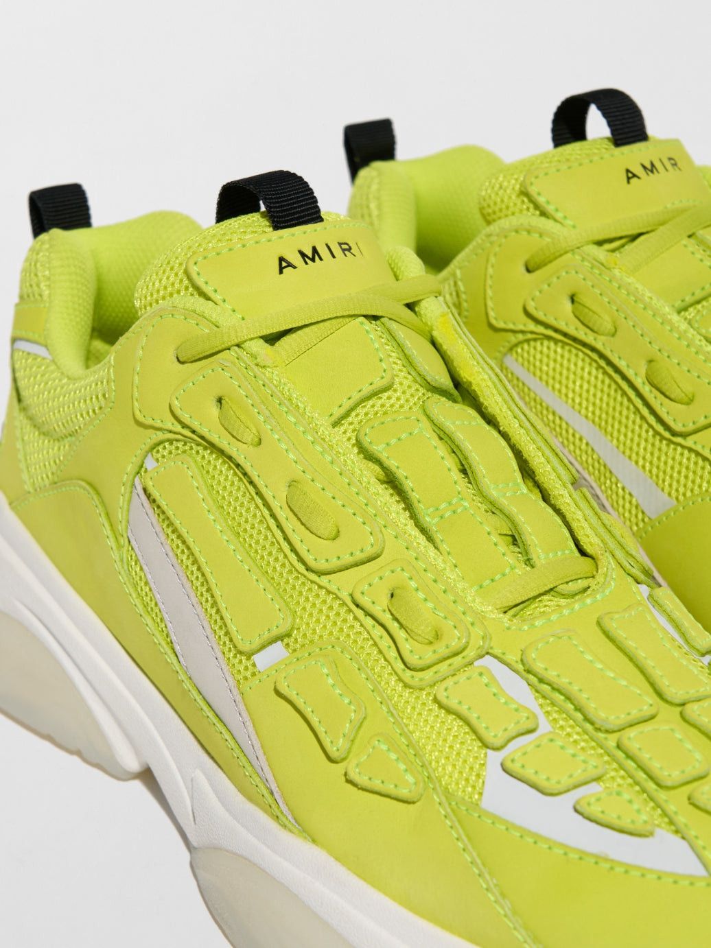 Amiri o1w1db10125 Low-Top Sneakers in Acid Green & White Size US 10 / EU 43 - 5 Thumbnail