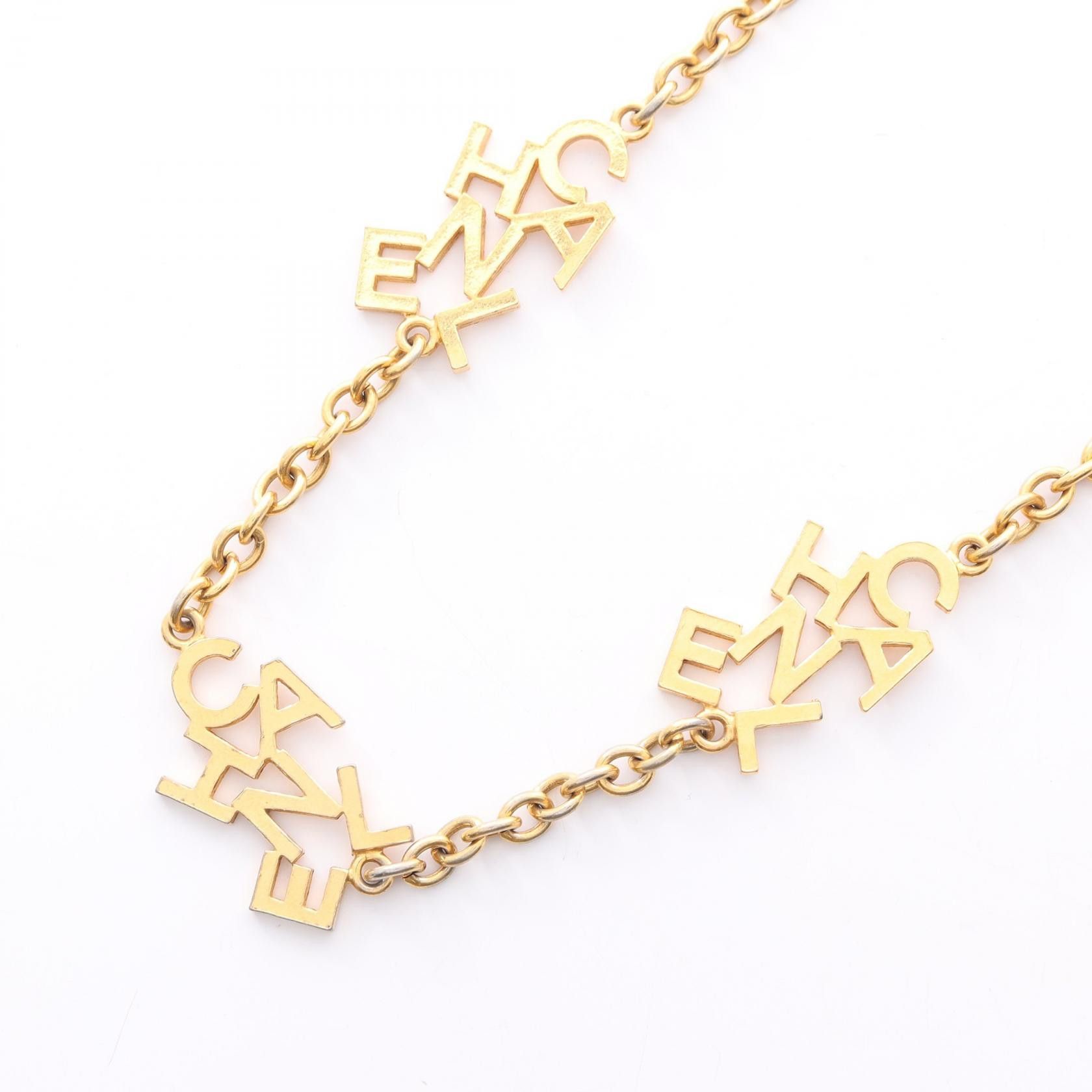 Chanel Chanel Chanel CHANEL Logo Necklace Necklace Metal Necklace Size ONE SIZE - 1 Thumbnail