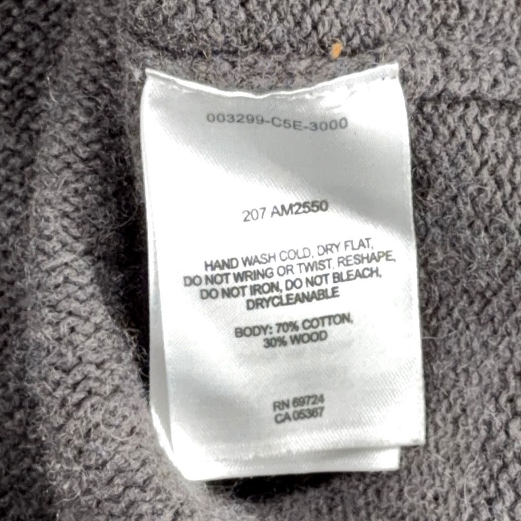 Vintage Columbia Sweater Adult LARGE Gray Brown Burnt Orange Wool Blend Quarter Zip Size US L / EU 52-54 / 3 - 7 Thumbnail
