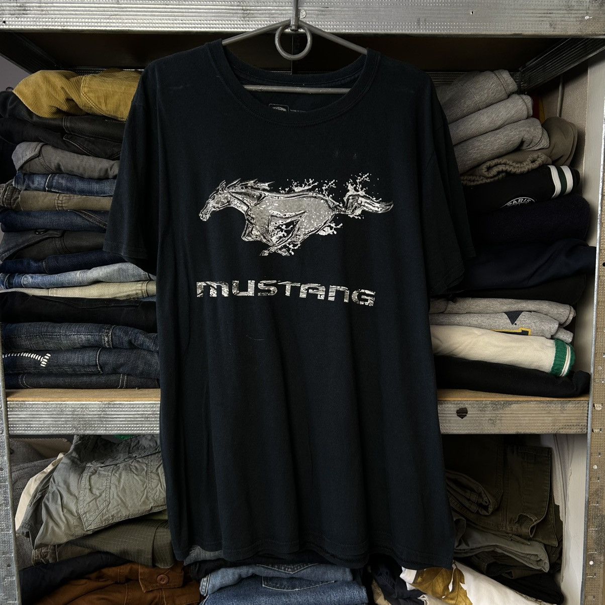 Ford Vintage Ford Mustang Big Logo Racing nascar streetwear tee Size US L / EU 52-54 / 3 - 1 Thumbnail