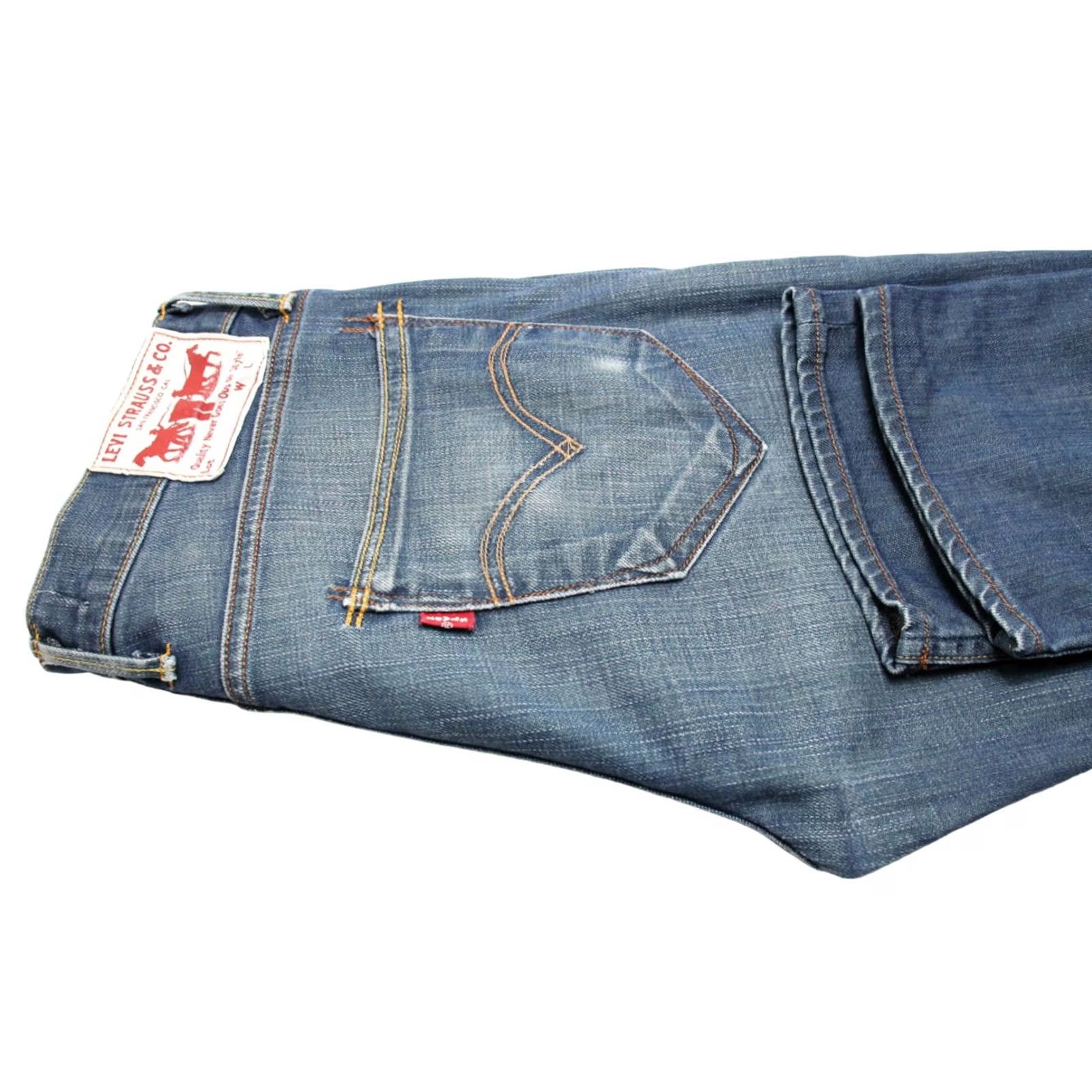 Levi's LEVI'S 519 Slim Jeans Men's W30/L32 Zip Fly Faded Whiskers 5 Pocket Design Denim Blue Slim Jeans Mens W30/L32 Zip Fly Frayed? No FFC Size US 30 / EU 46 - 6 Thumbnail