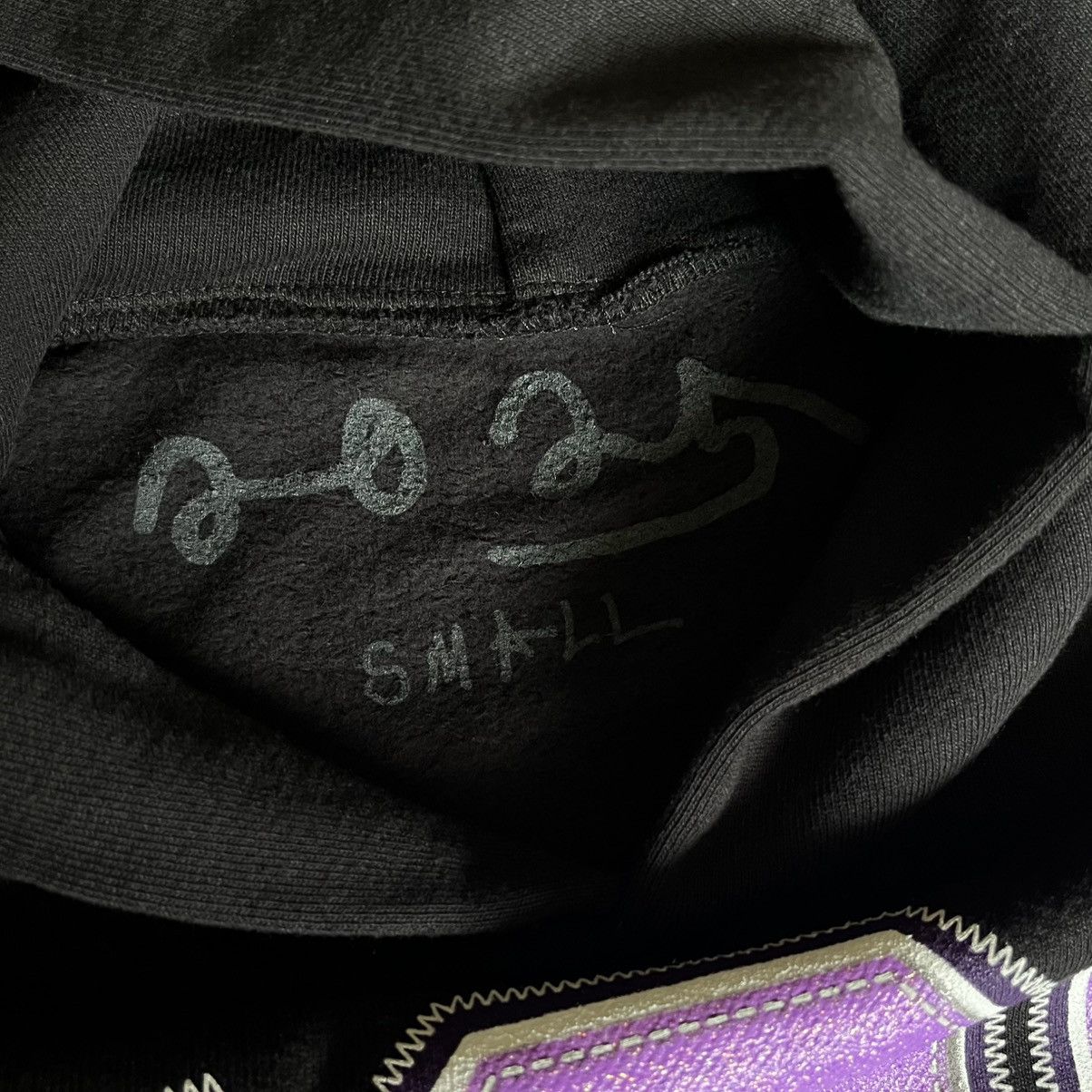 Asspizza Asspizza Purple Glitter Stitch Print Logo Black Hoodie 730 Size US S / EU 44-46 / 1 - 5 Thumbnail