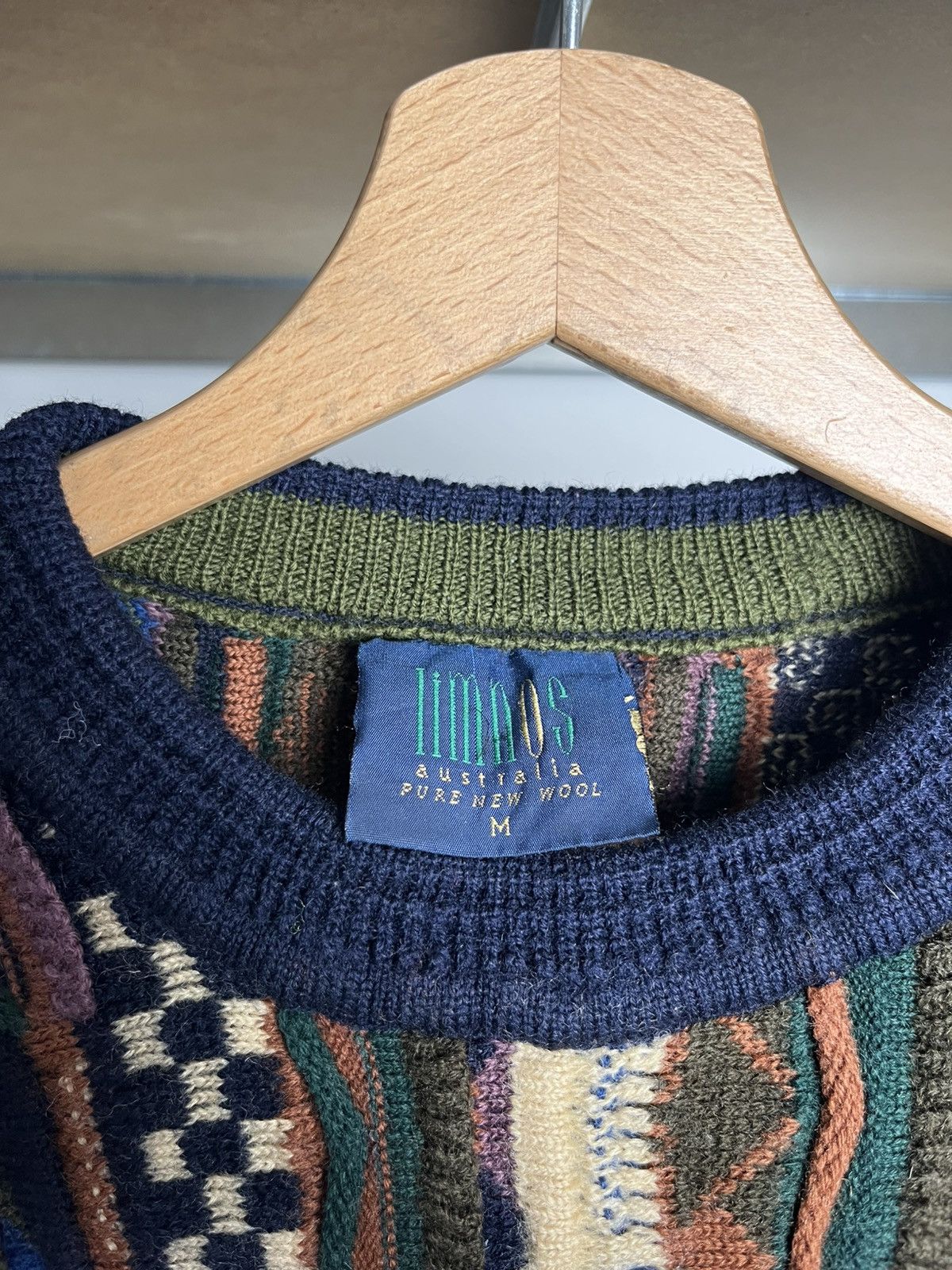 Coogi × Vintage Crazy Vintage Limnos Australia Coogi Style 3D Knit Sweater Size US M / EU 48-50 / 2 - 3 Thumbnail