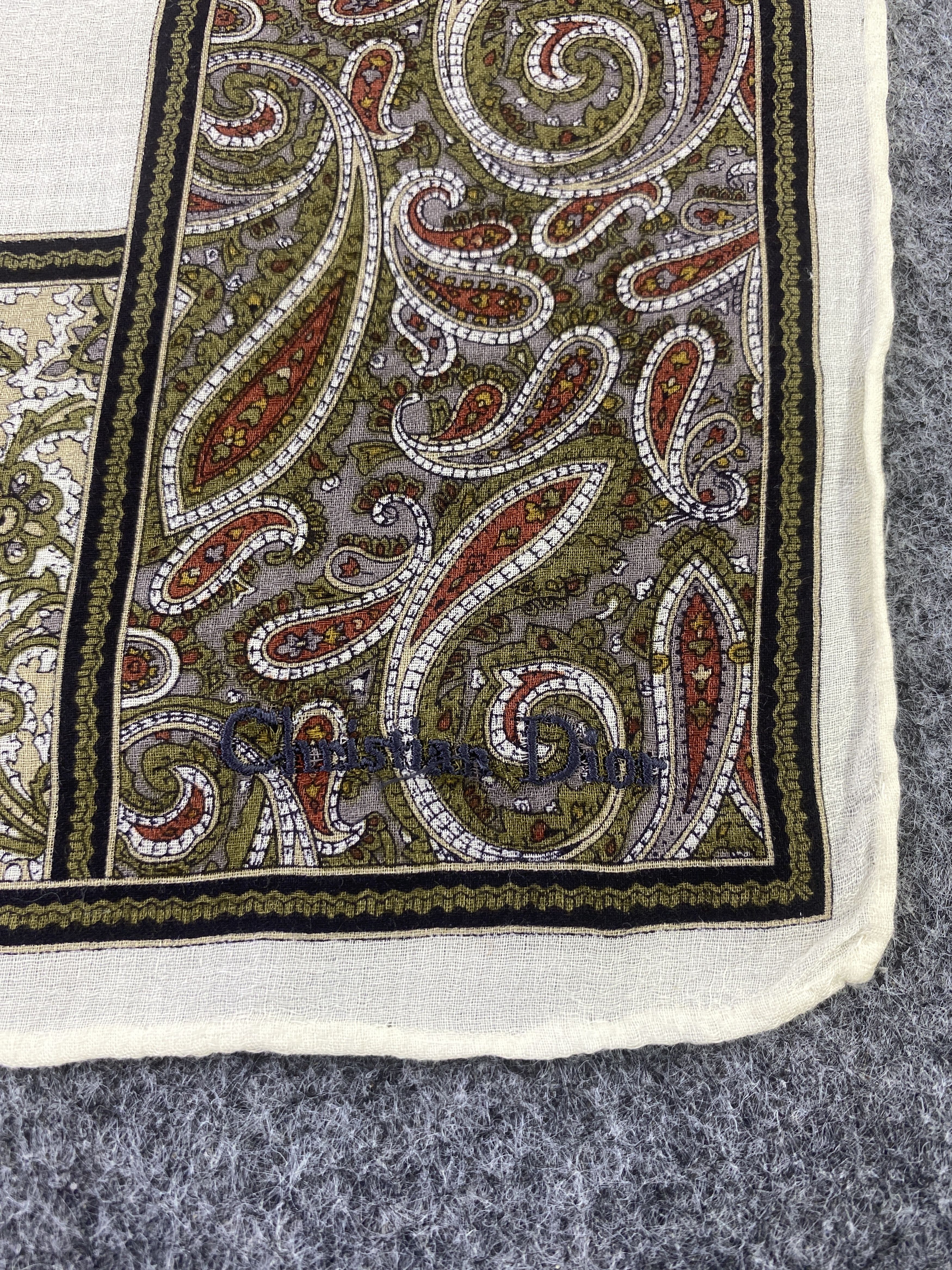 Christian Dior Monsieur × Vintage Christian Dior Handkerchief / Bandana / Neckerchief-B143 Size ONE SIZE - 5 Thumbnail