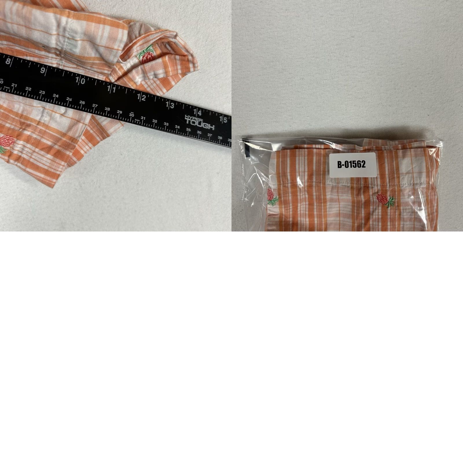 Izod Izod Golf Shots Womens 6 Orange Plaid Embroidered Casual Chino Hiking Shirt Size 28" / US 6 / IT 42 - 8 Thumbnail