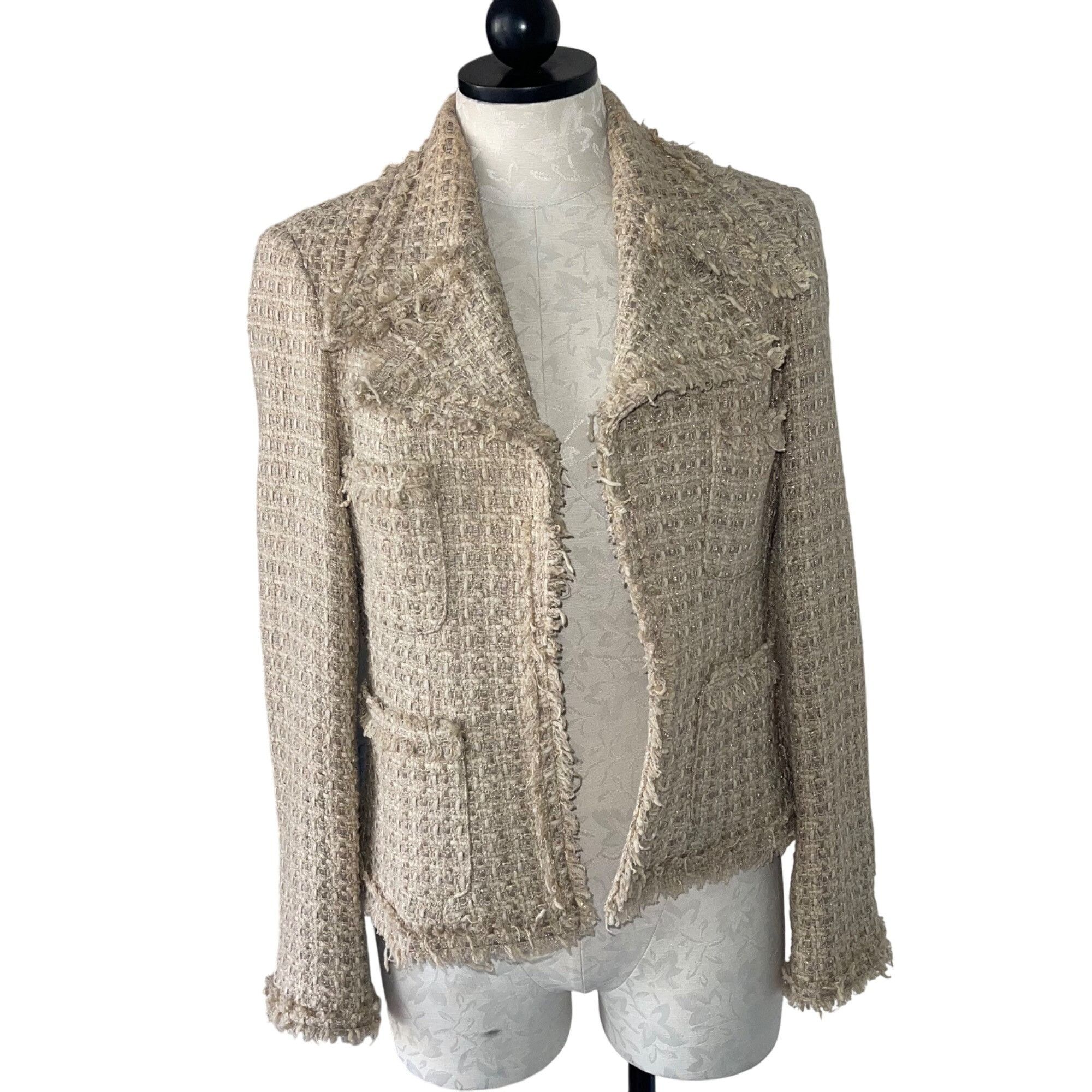Other Serena Kay Paris Womens Jacket Size 44 Beige Size M / US 6-8 / IT 42-44 - 1 Thumbnail