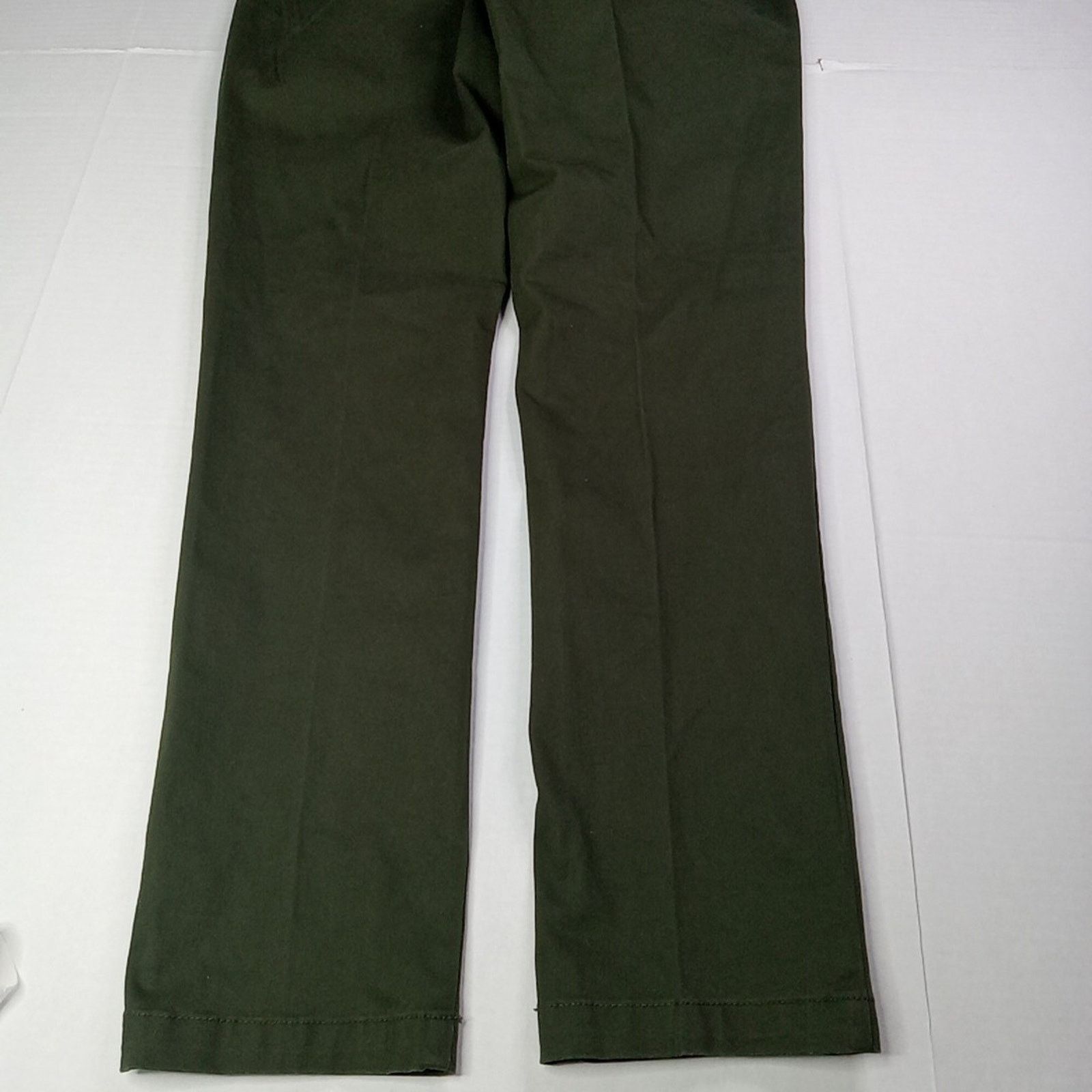 St. Johns Bay St John's Bay Stretch Chino Pants Men’s 34x34 Green Slim NEW Size US 34 / EU 50 - 6 Thumbnail